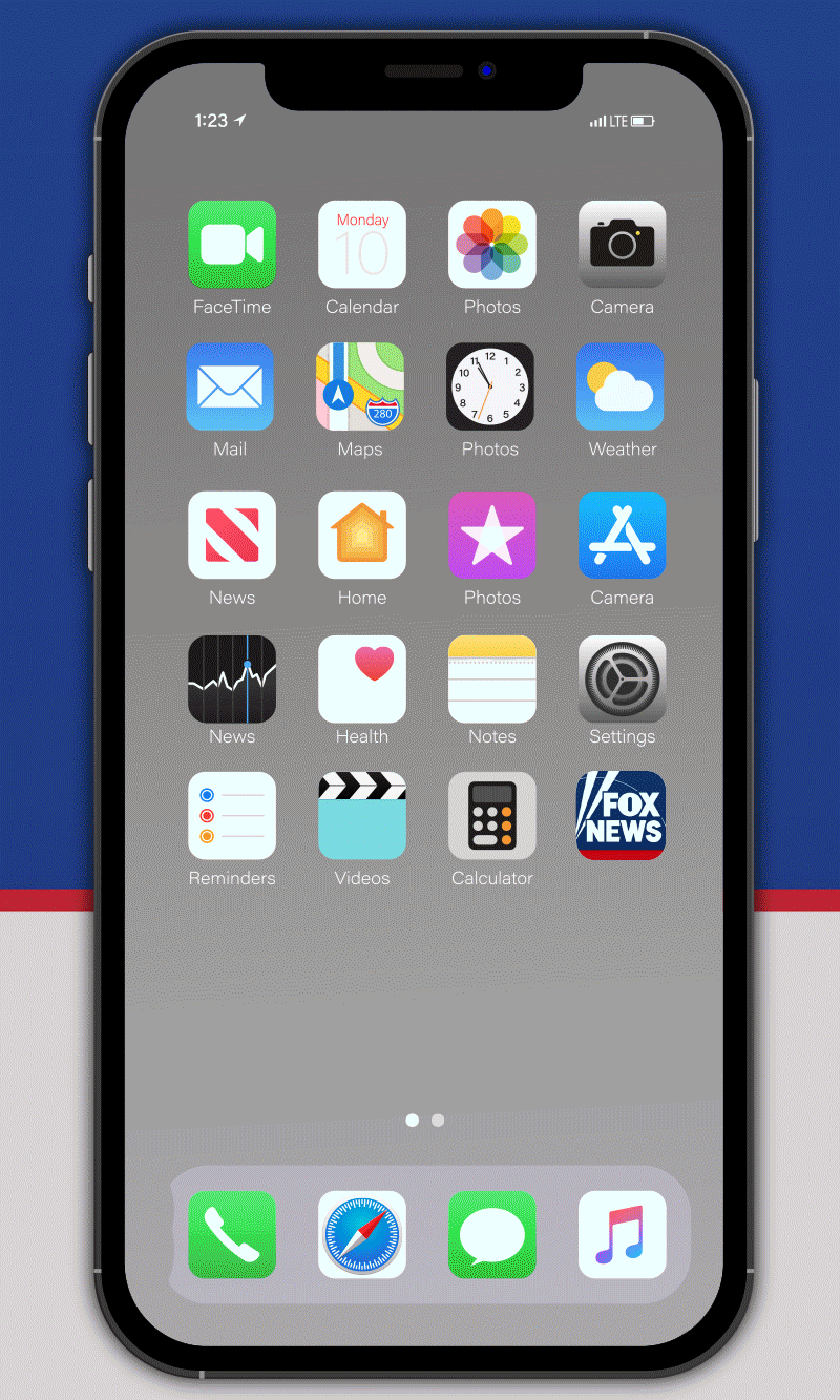 Fox News Notification Settings Animated Graphic