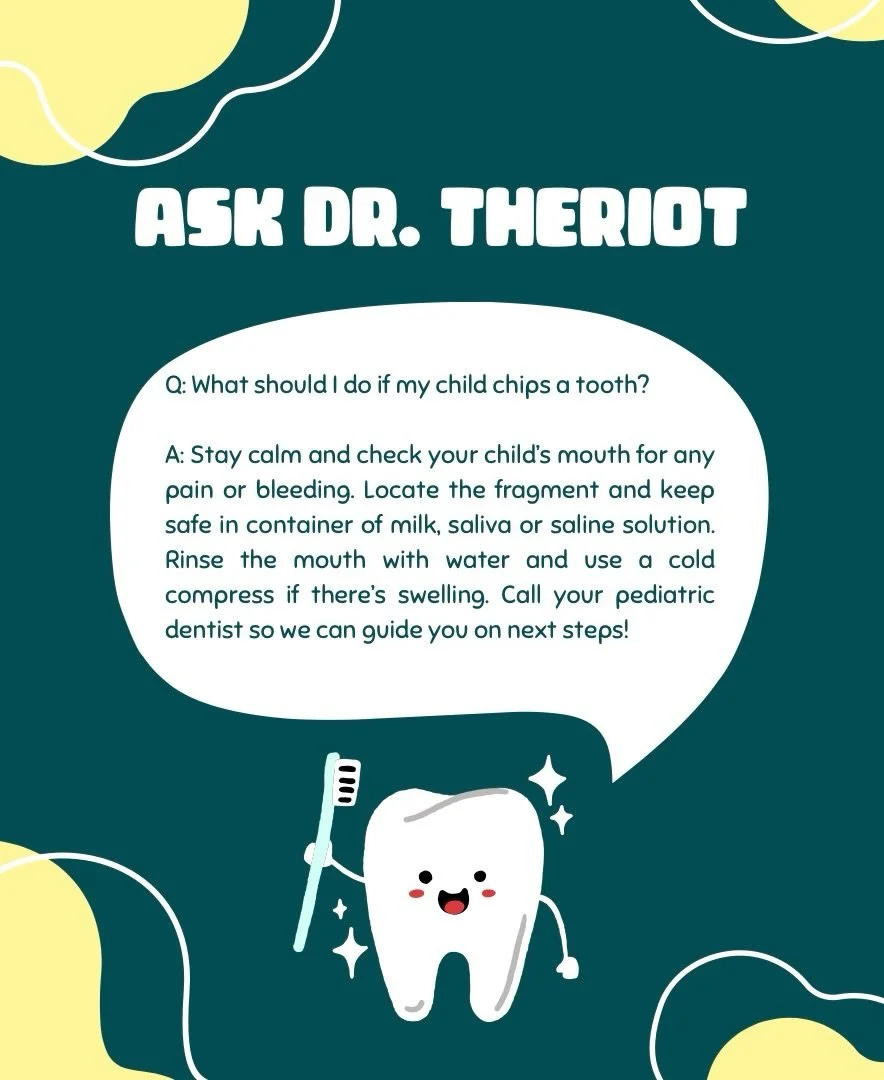 What should I do if my child chips a tooth?