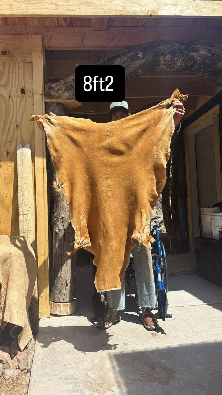 Brain Tanned Buckskin - 8 Square Feet