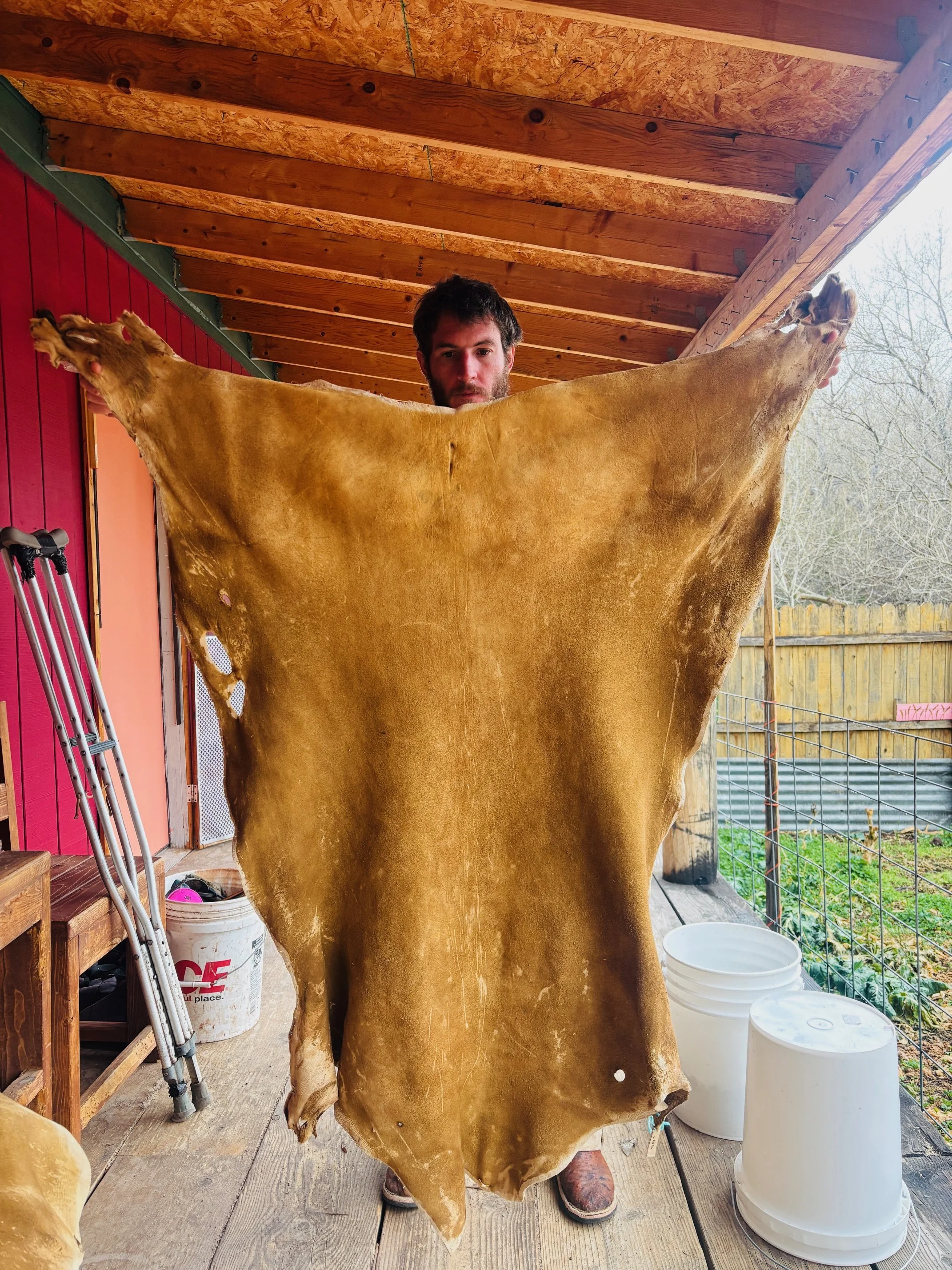 Brain Tanned Buckskin - 9 Square Feet