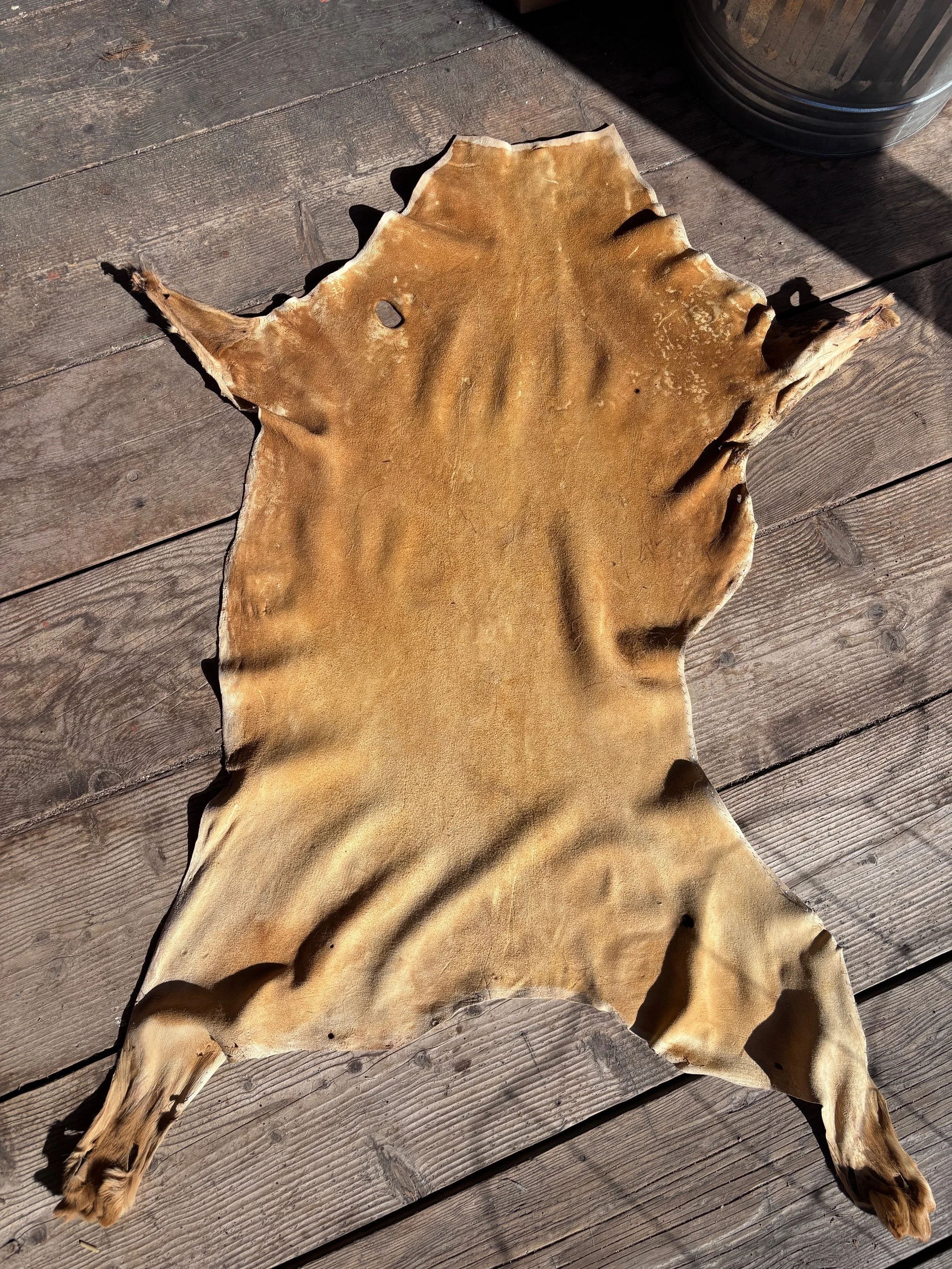 Brain Tanned Buckskin - 8 Square Feet