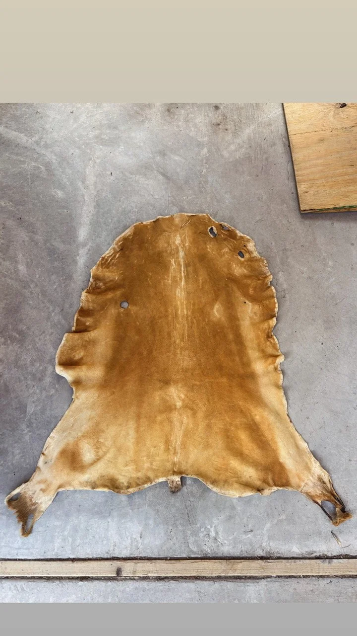 Brain Tanned Buckskin - 7.5 Square Feet