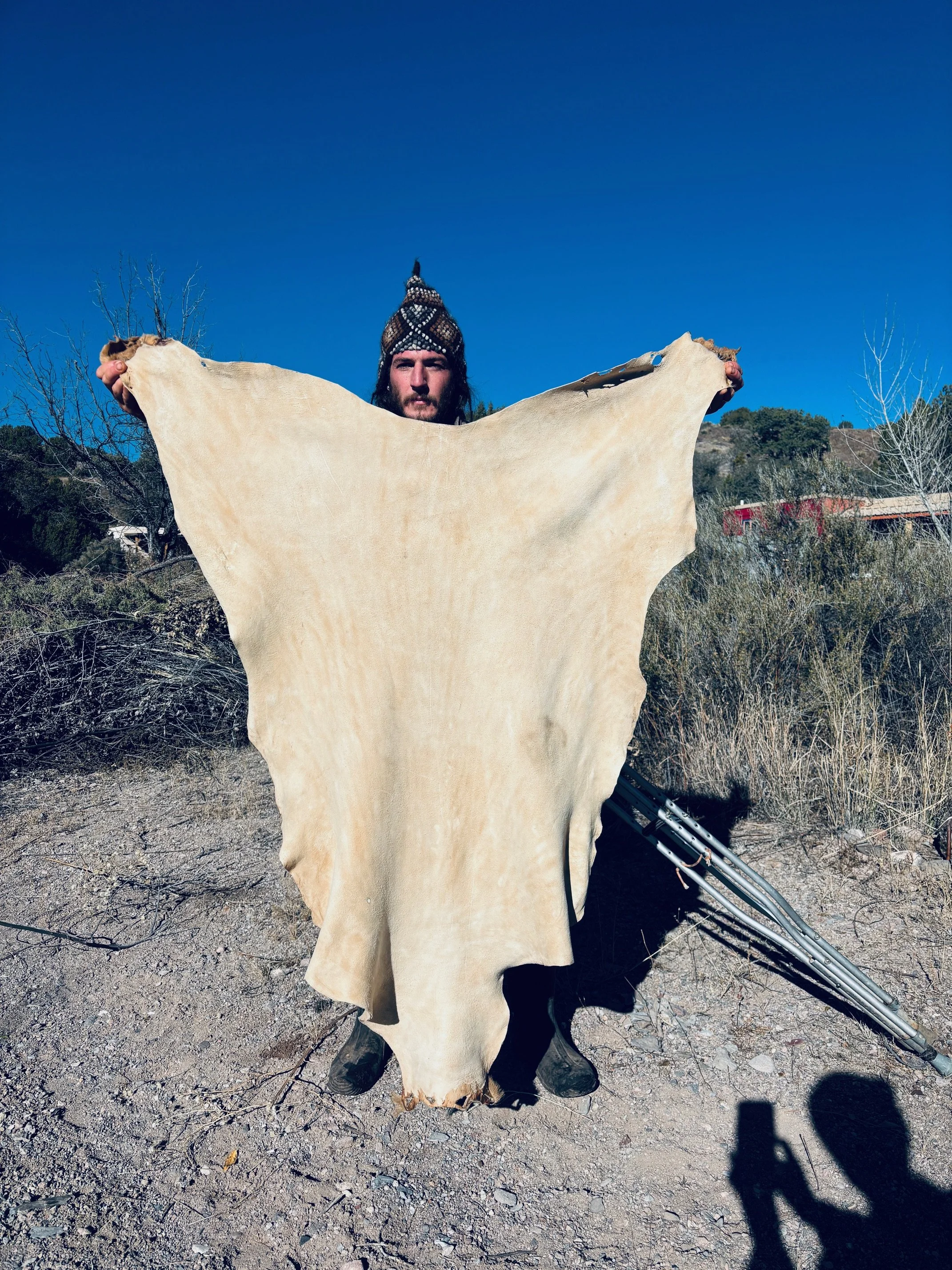 White Un-Smoked Hide - 8.5 Square Feet