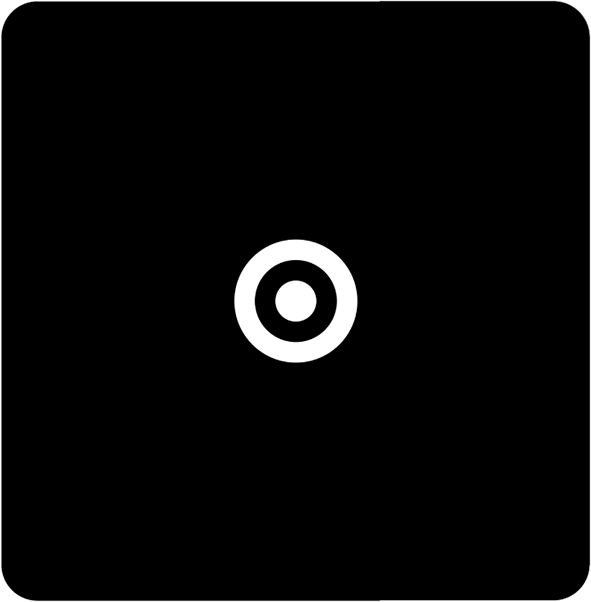 Target retail logo in white centered on a black background.
