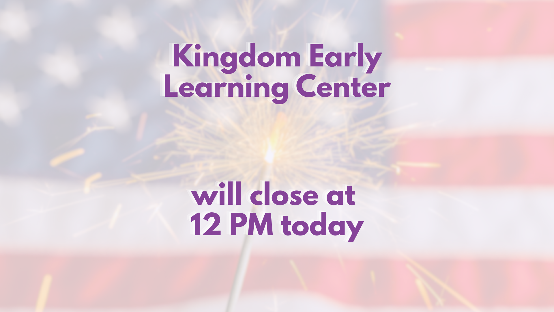 Early Dismissal @ 12PM