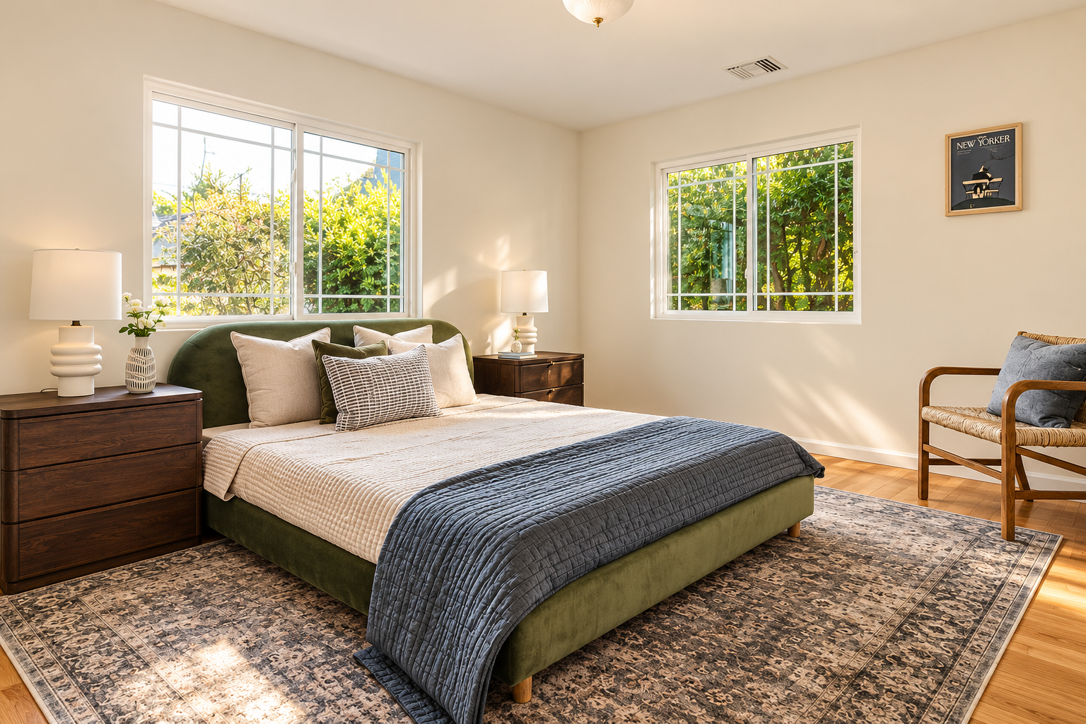 Sunlit Olive Green Bedroom.png