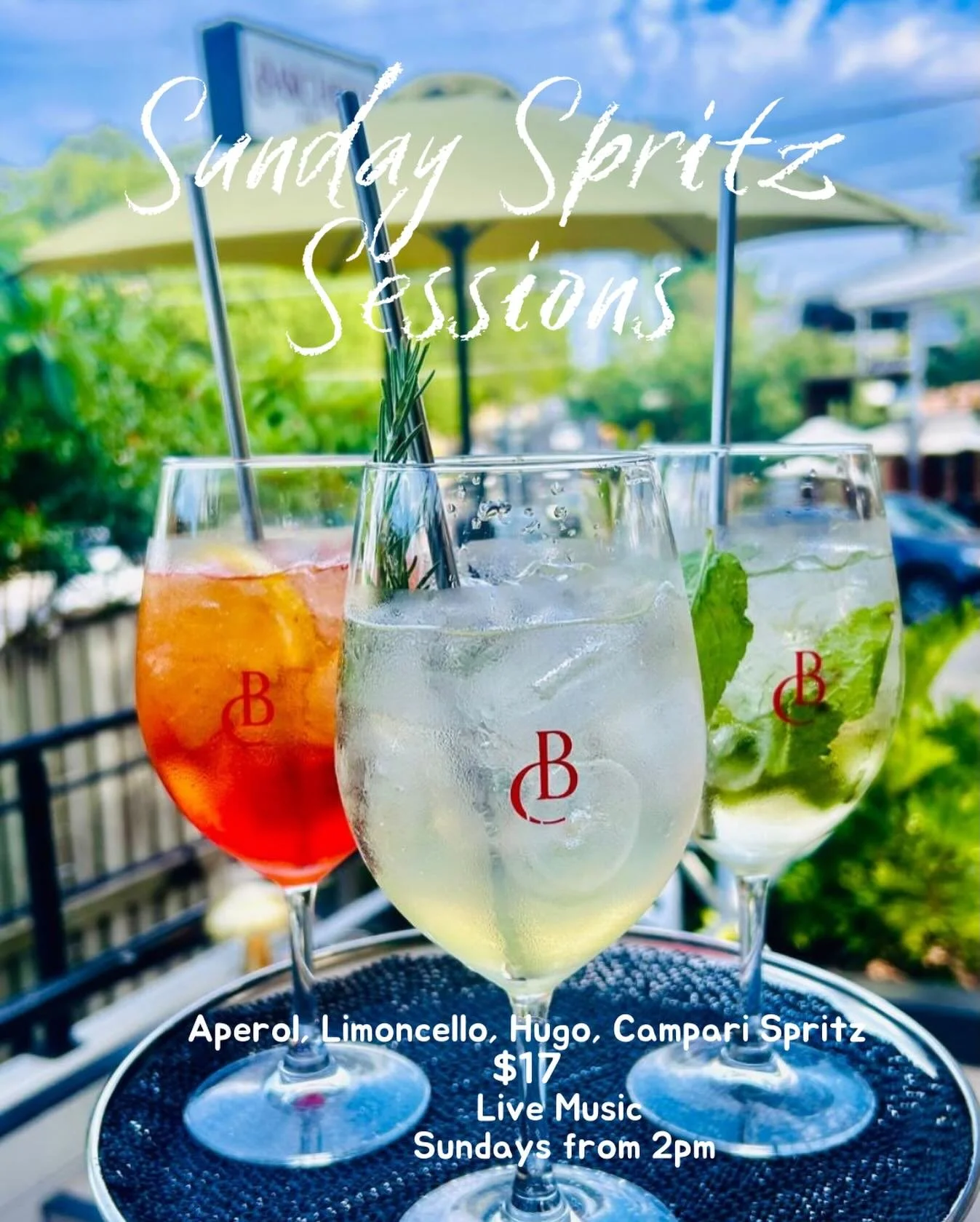Introducing Sunday Spritz Sessions 🌅🍹🌅
From Sunday 8 February
Cold spritzes, chilled tunes, long afternoons.