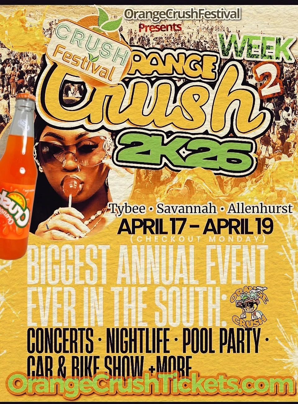 Orange Crush Tybee” • “Tybee Island Spring Break Festival” • “Orange ...