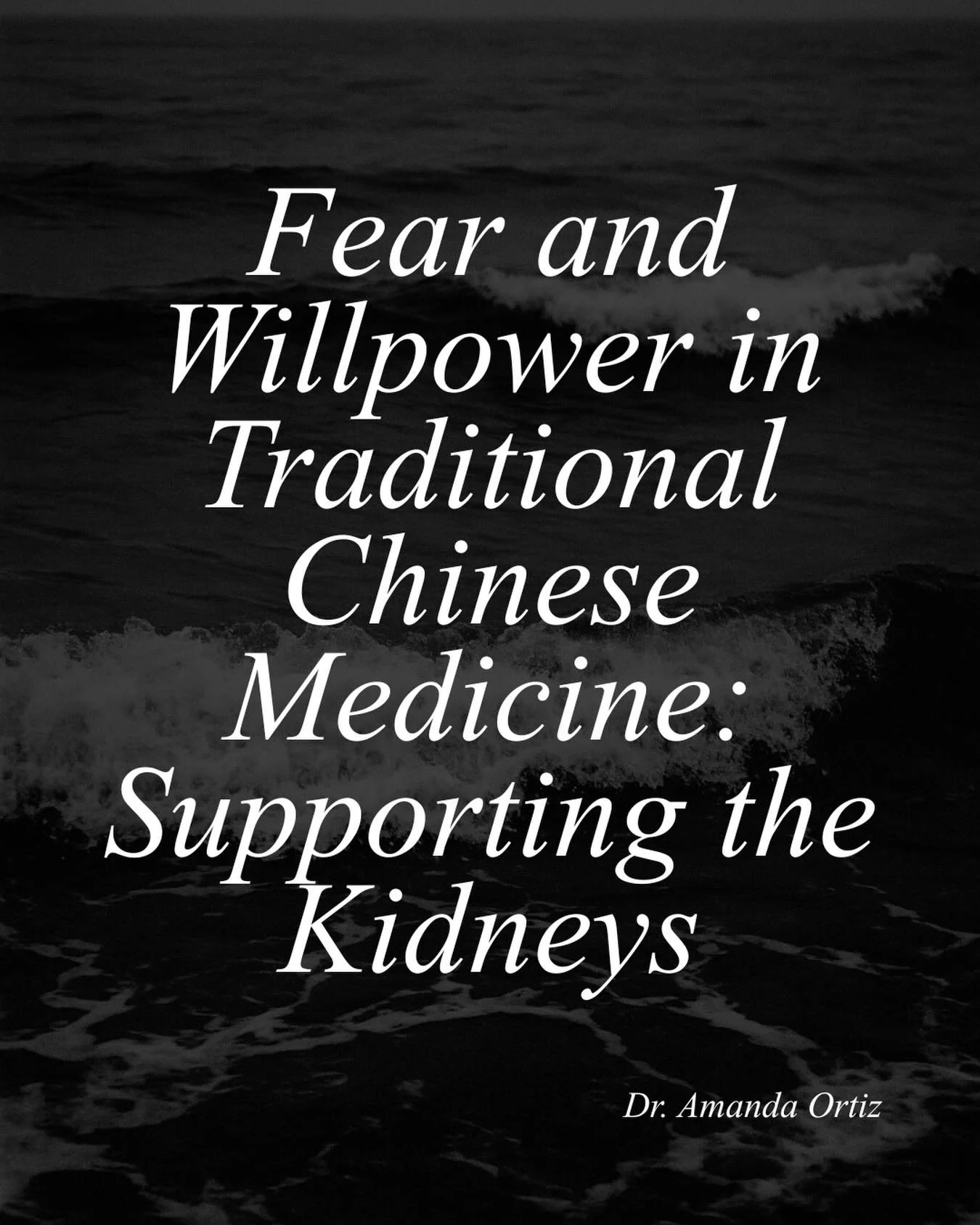 Fear and Willpower in Traditional Chinese Medicine: Supporting the Kidneys 🤍

To read the full post, please visit www.dramandaortiz.com or click the &ldquo;journal&rdquo; link in my bio. 🤍🤍

Image generated using AI.