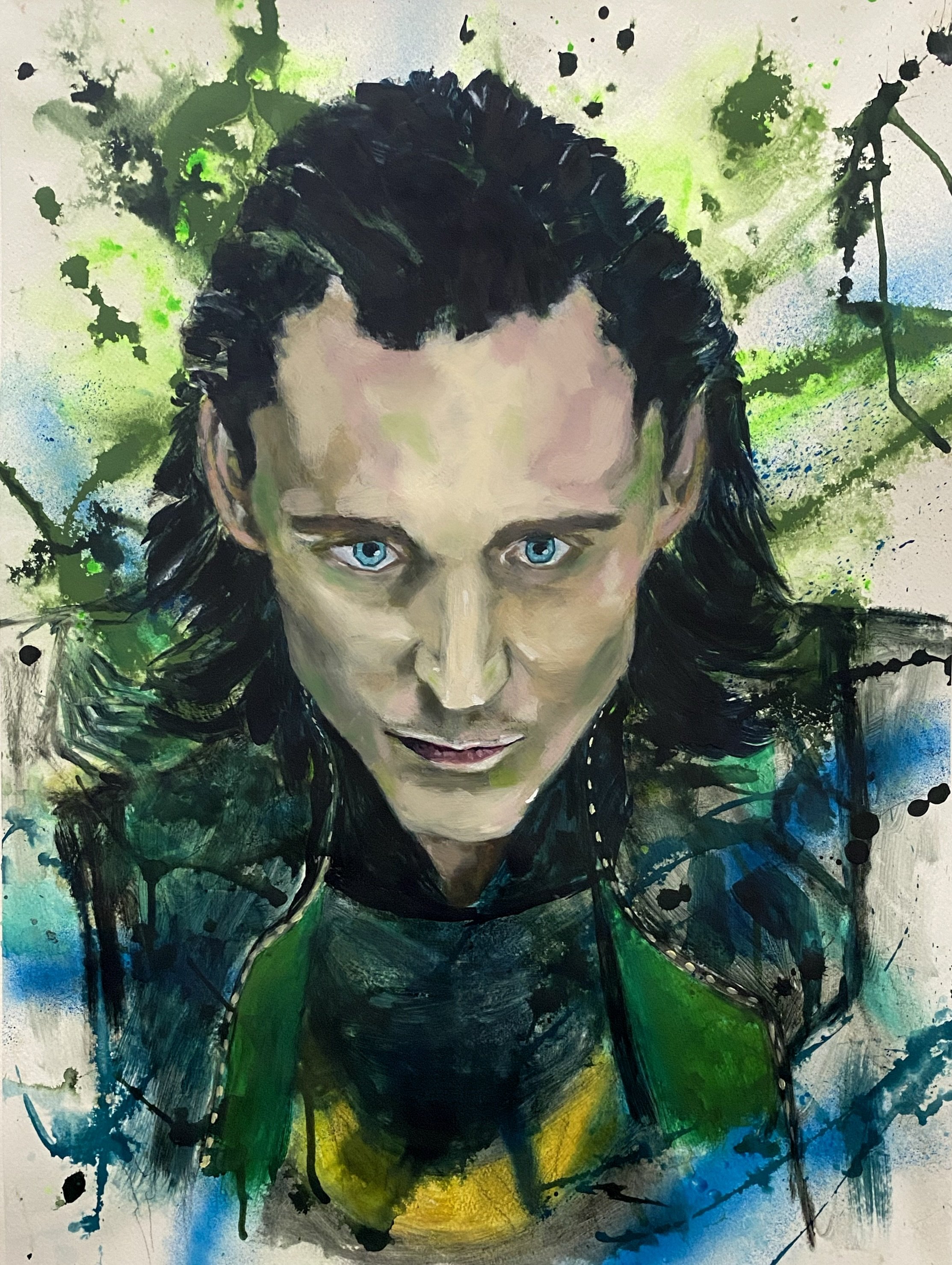 "GLORIOUS PURPOSE" Mixed Media & Oil on professional watercolor paper. $325.