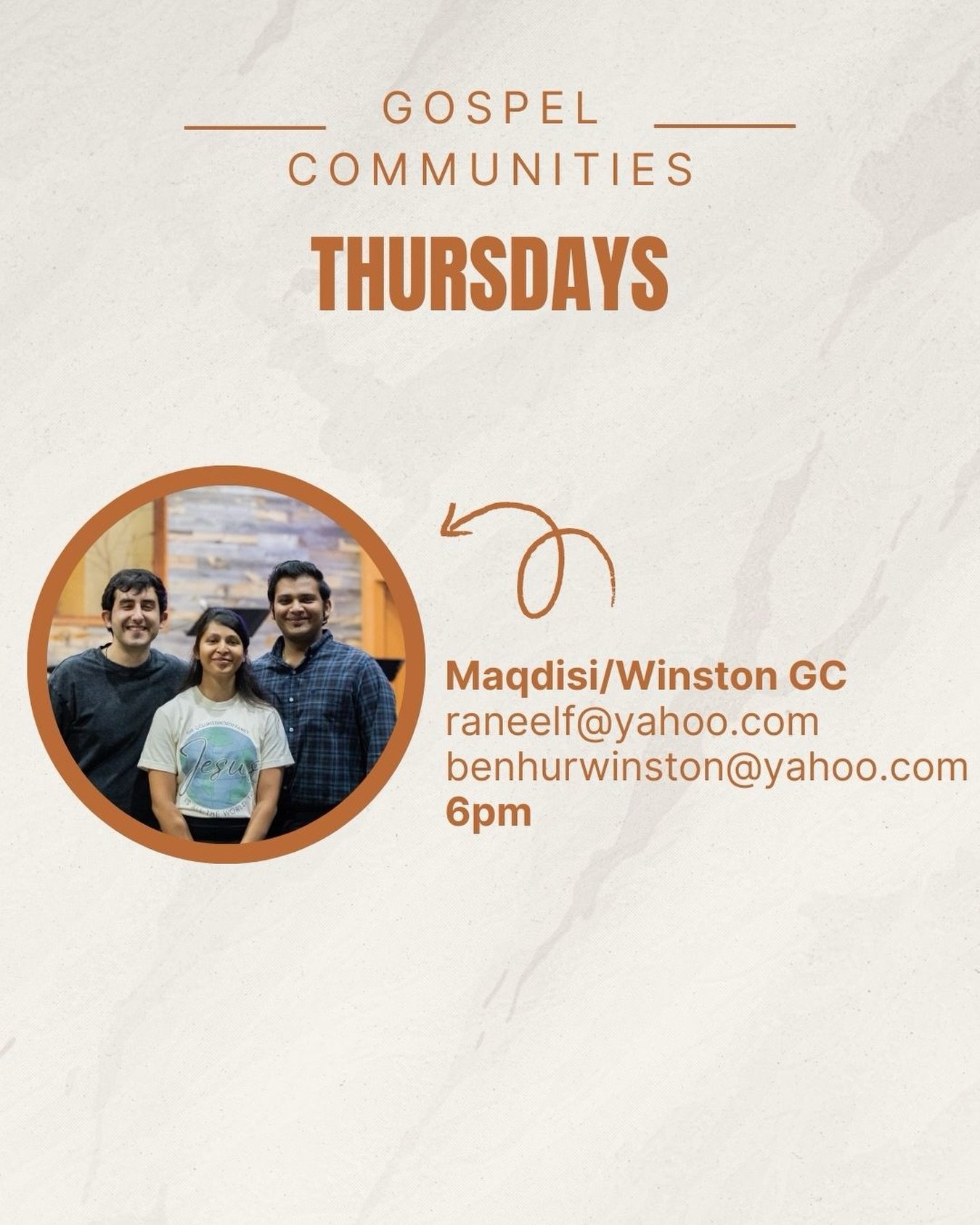 The Thursday Gospel community meets every other Thursday nights. If you&rsquo;re interested, reach out! 

#churchonmill #churchfamily #makingdisciples #helpingchurches #tempe