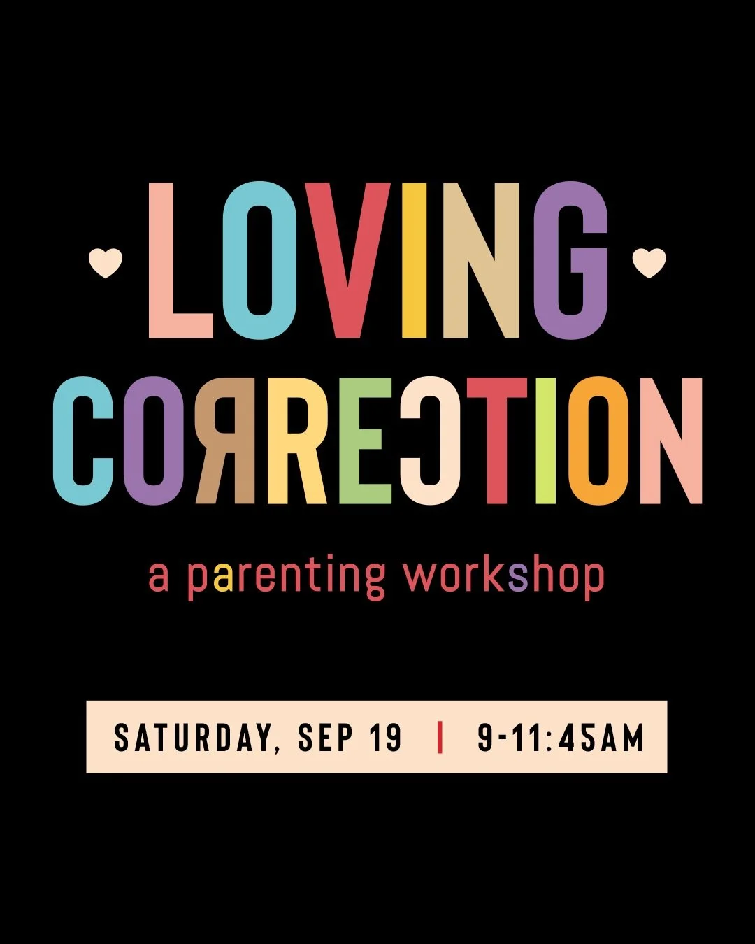 Are you a parent? Or one day hoping to be a parent? Next Saturday at the Challenge Building is a Parenting Workshop on how to lovingly correct your kids. What does discipline look like and how can you show God grace and truth in correction? If you ha