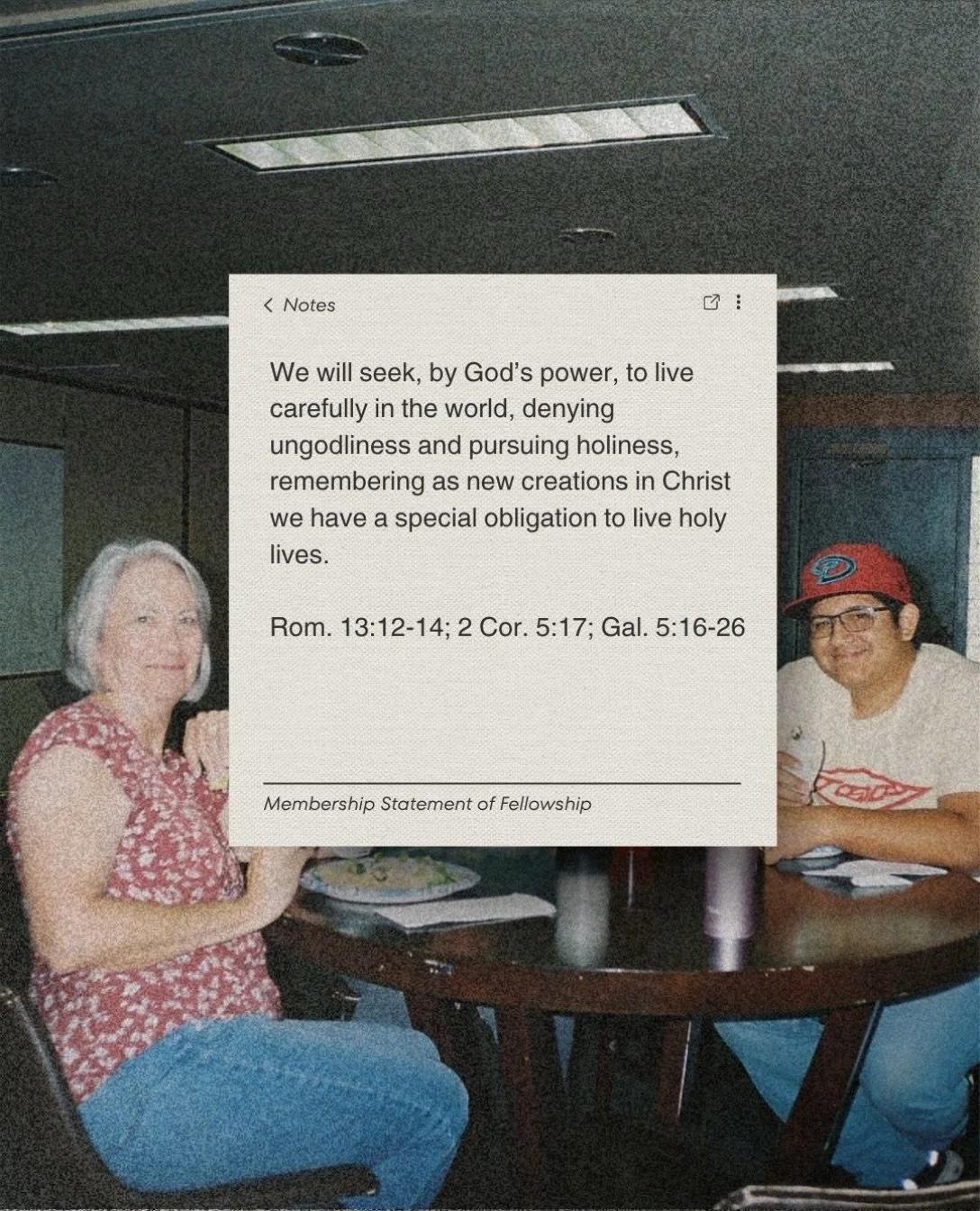 Christians are to be holy as God is holy. How can you help another brother or sister in Christ to live a holy life, and invite people to help you do that too?