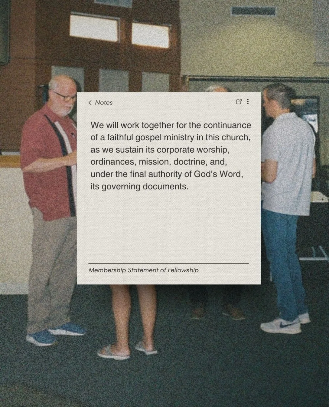 Being a part of a church family means caring well for one another. Let&rsquo;s not forget that we worship together, live in community together, and grow together under God&rsquo;s Word together!