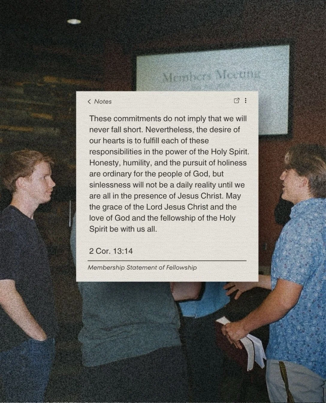 Christians are not perfect people, but repentant people. Our hope is that one day we will be with Jesus, where there will be no more sin! Until then, keep pressing on, church!