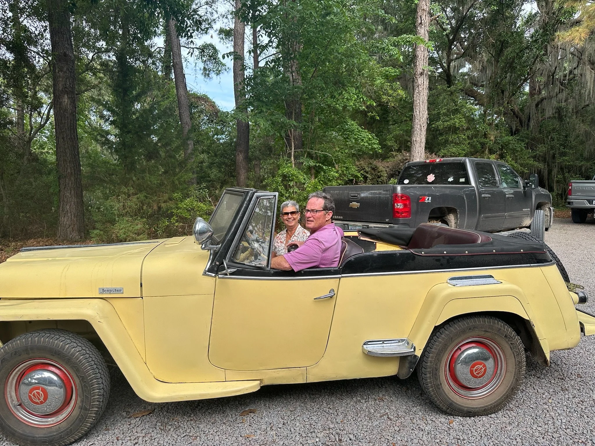 Cindy & Tom Fancy Yellow Car (1).JPG