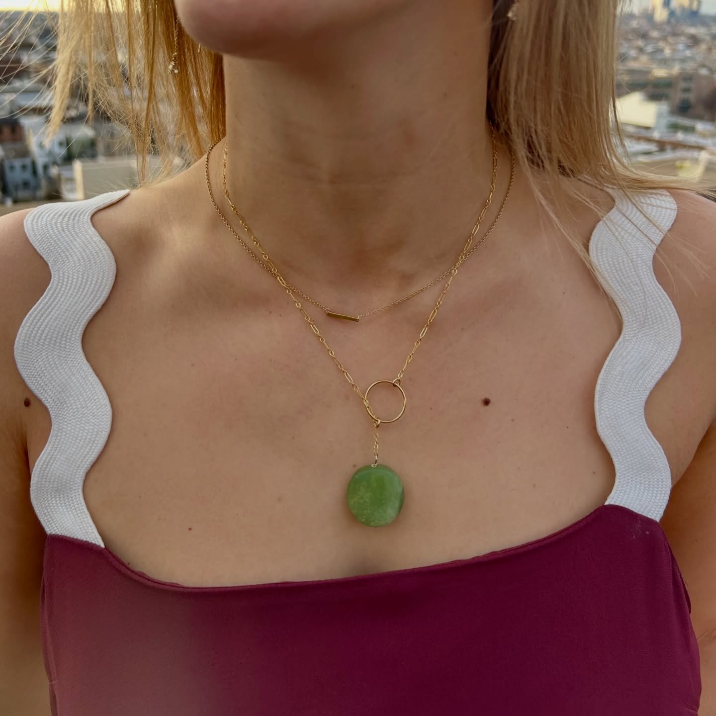 Jade link necklace in the wild!!! 💚

#statementpiece #necklace #madeinseattle