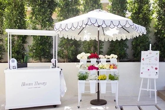 Flower cart bloom bar flower bar