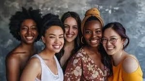 Women of color smiling