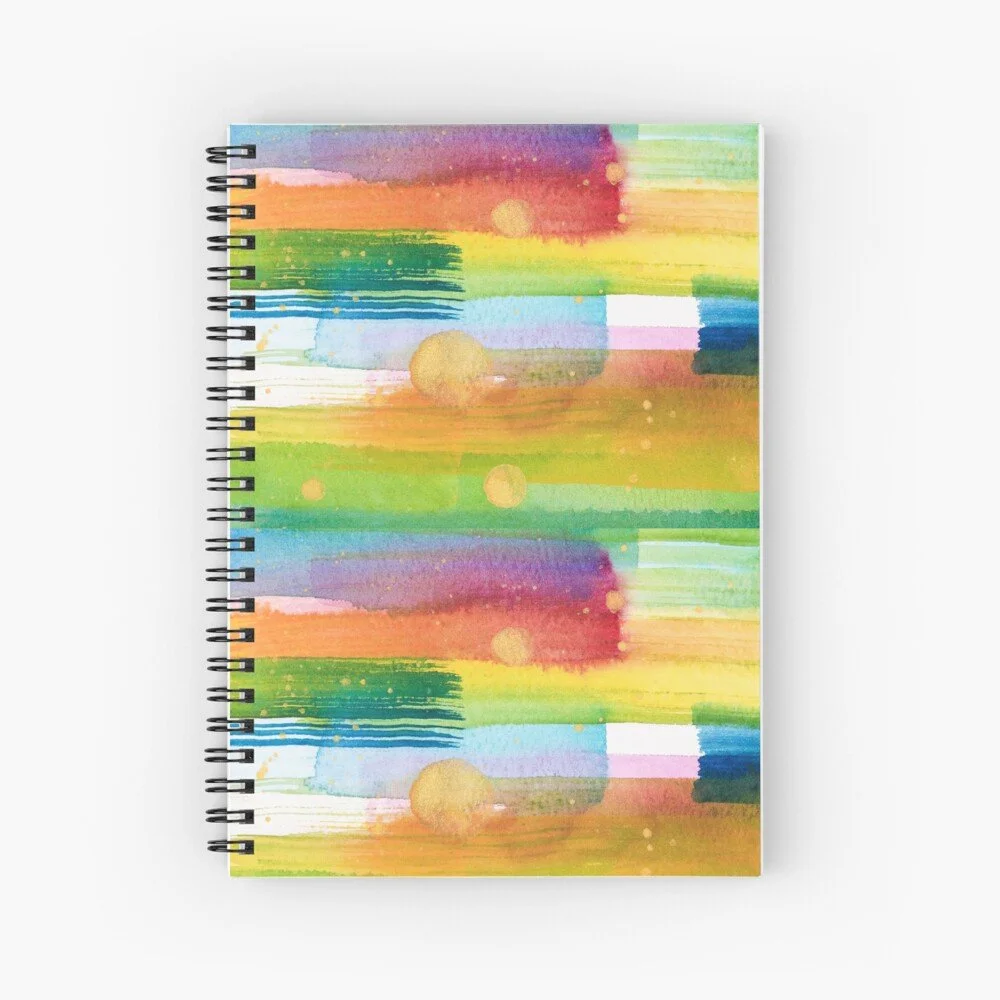 In Living Watercolor Spiral Notebook | Click to purchase on Redbubble!