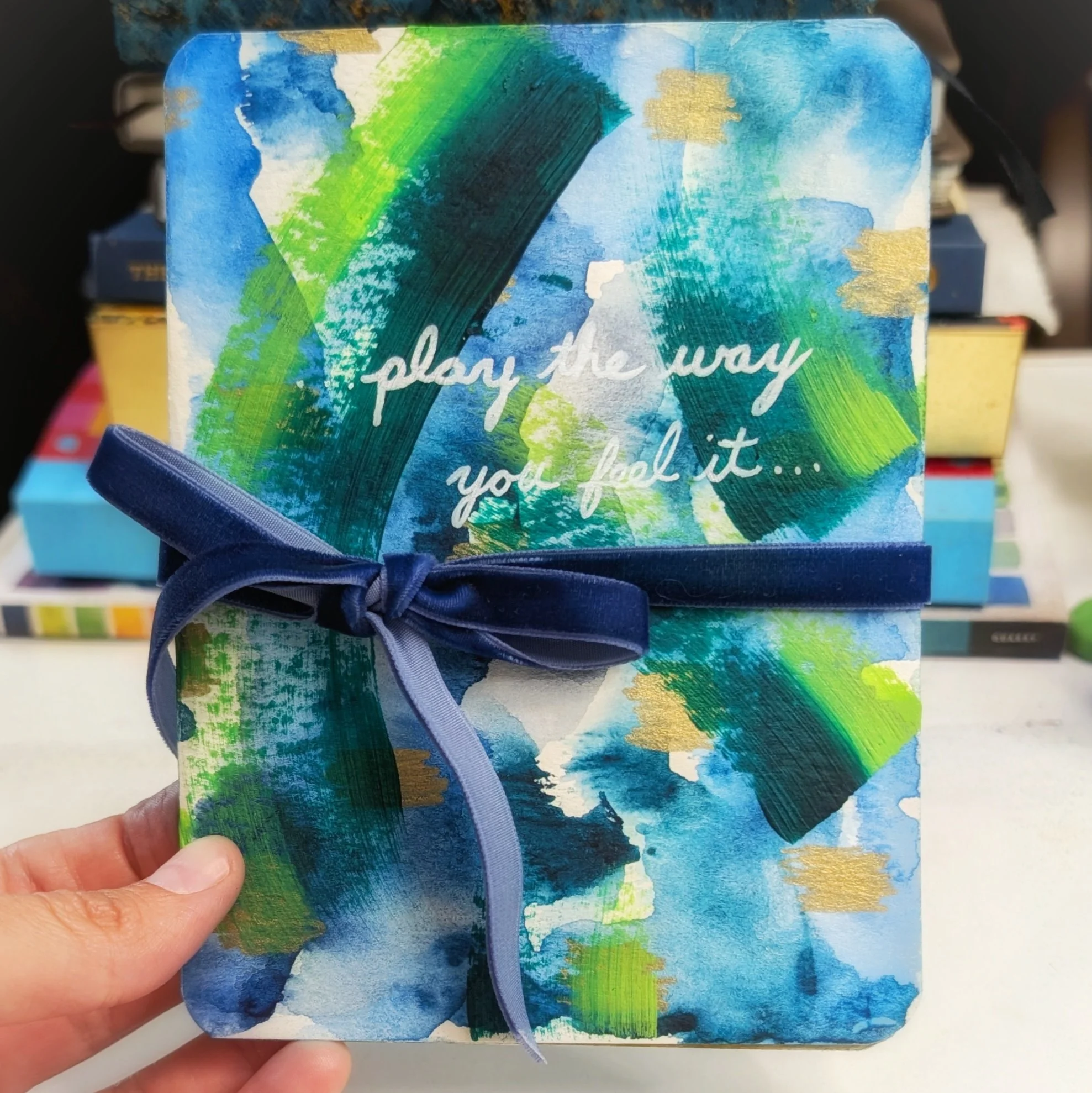 Painting the Vibe: How to Make an Accordion-Style Mood Book