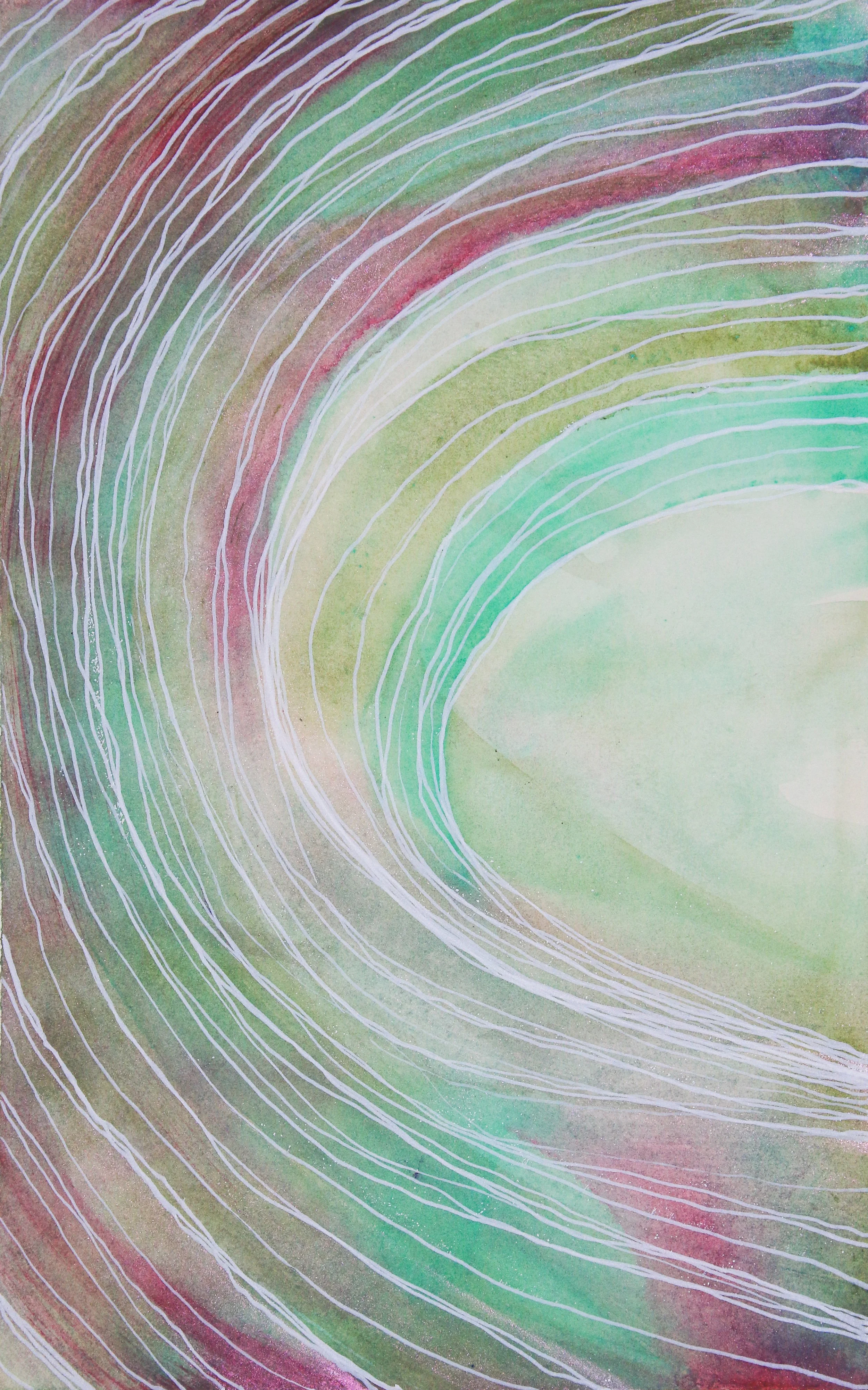 TITLE: Just Breathe YEAR: 2026 MEDIUM: Watercolor and acrylic on paper