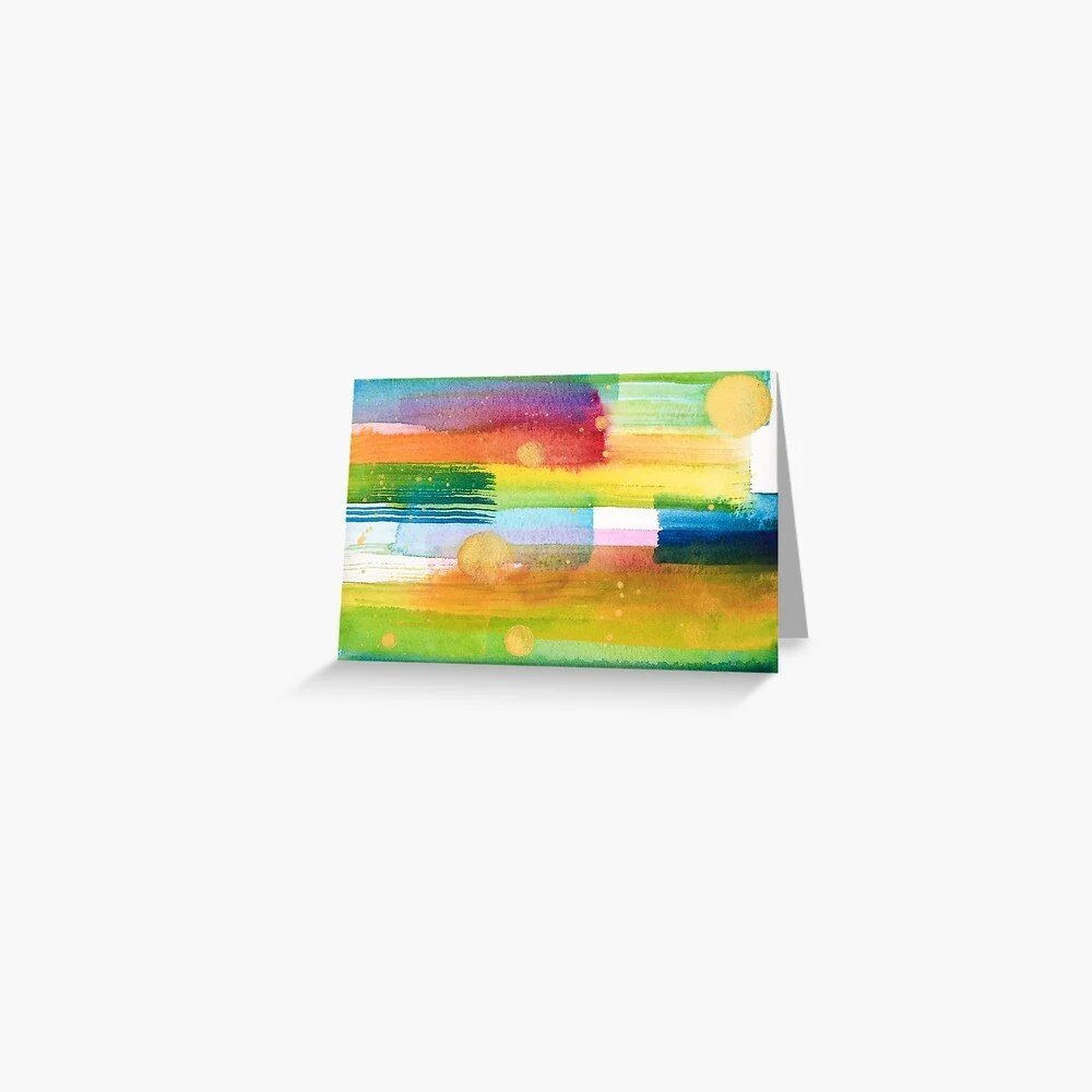 In Living Watercolor Greeting Card | Click to purchase on Redbubble!