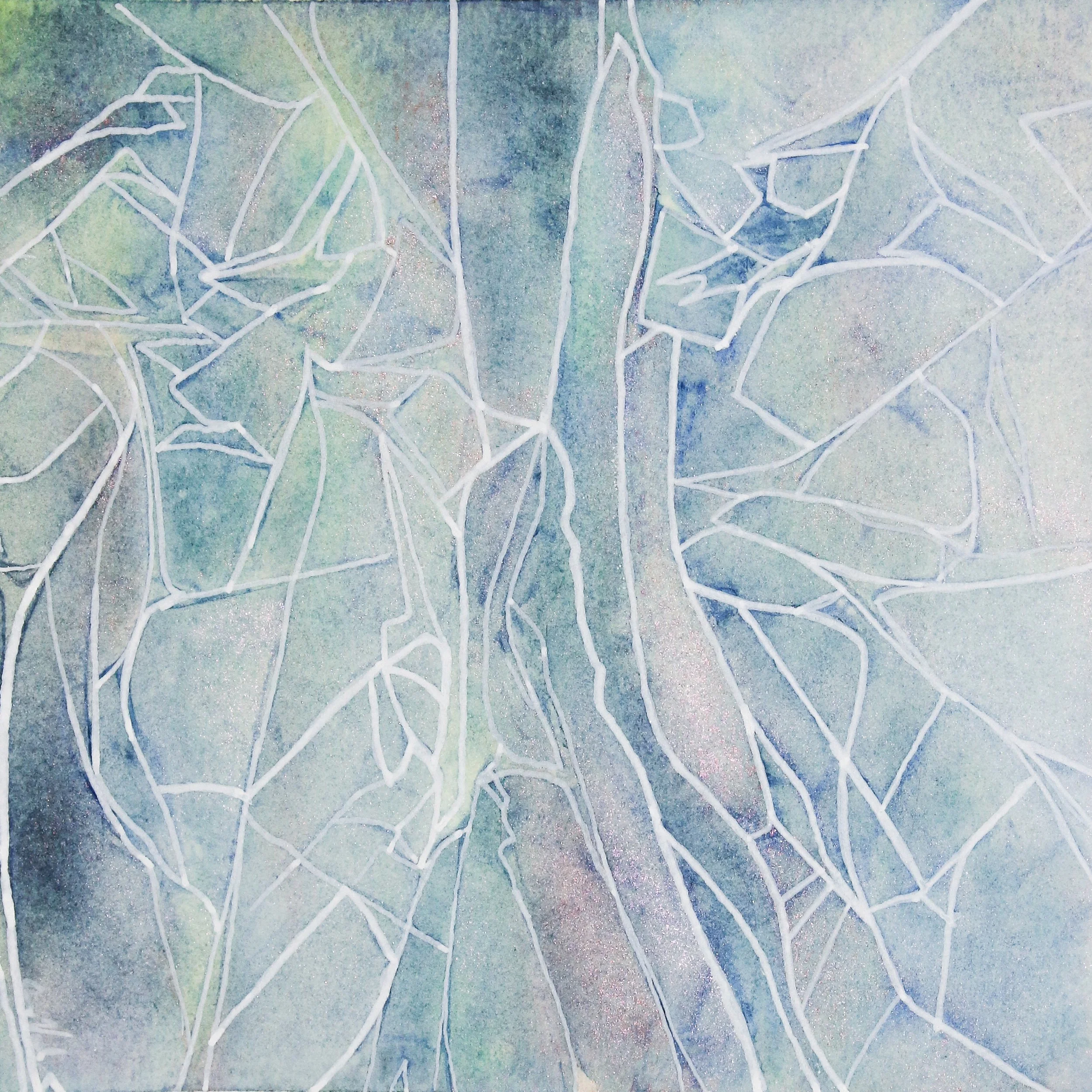 TITLE: Clarity YEAR: 2025 MEDIUM: Watercolor and acrylic on paper