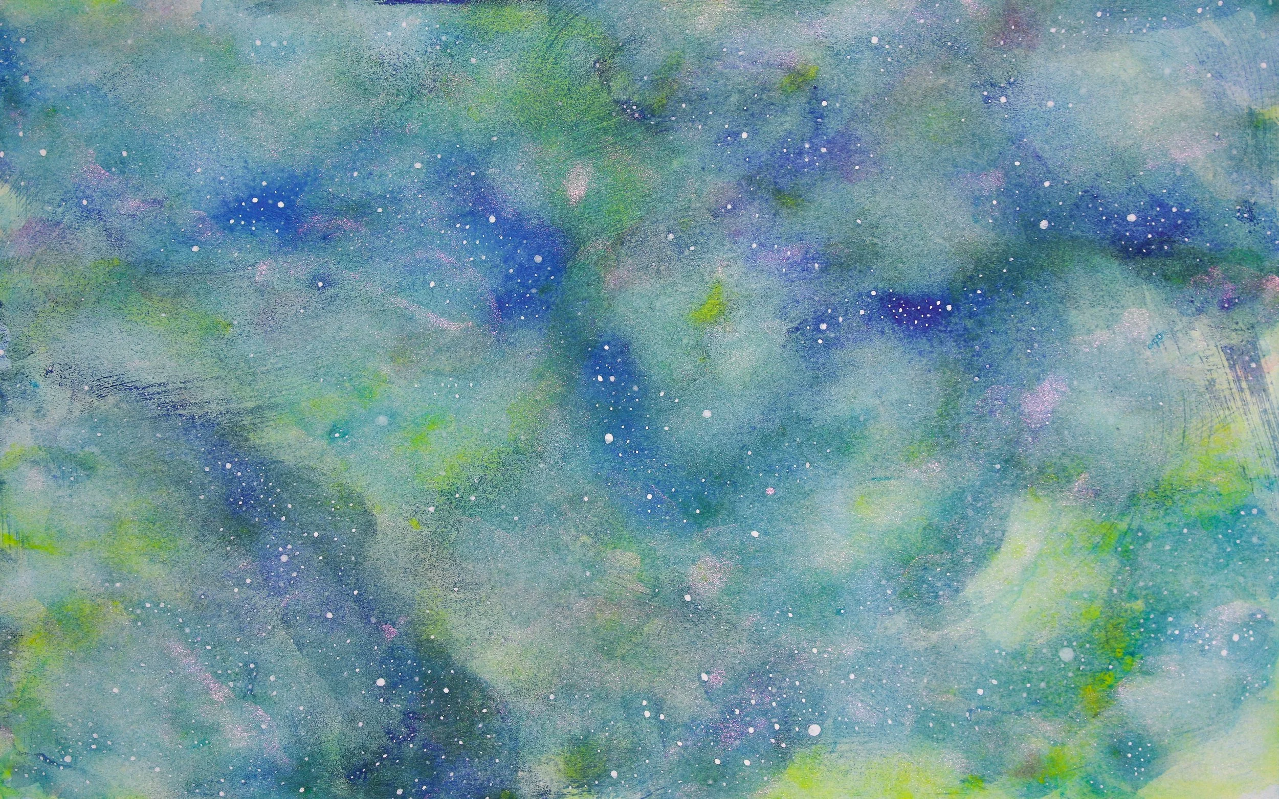 TITLE: Like Gossamer YEAR: 2025 MEDIUM: Watercolor, acrylic, and ink on paper 