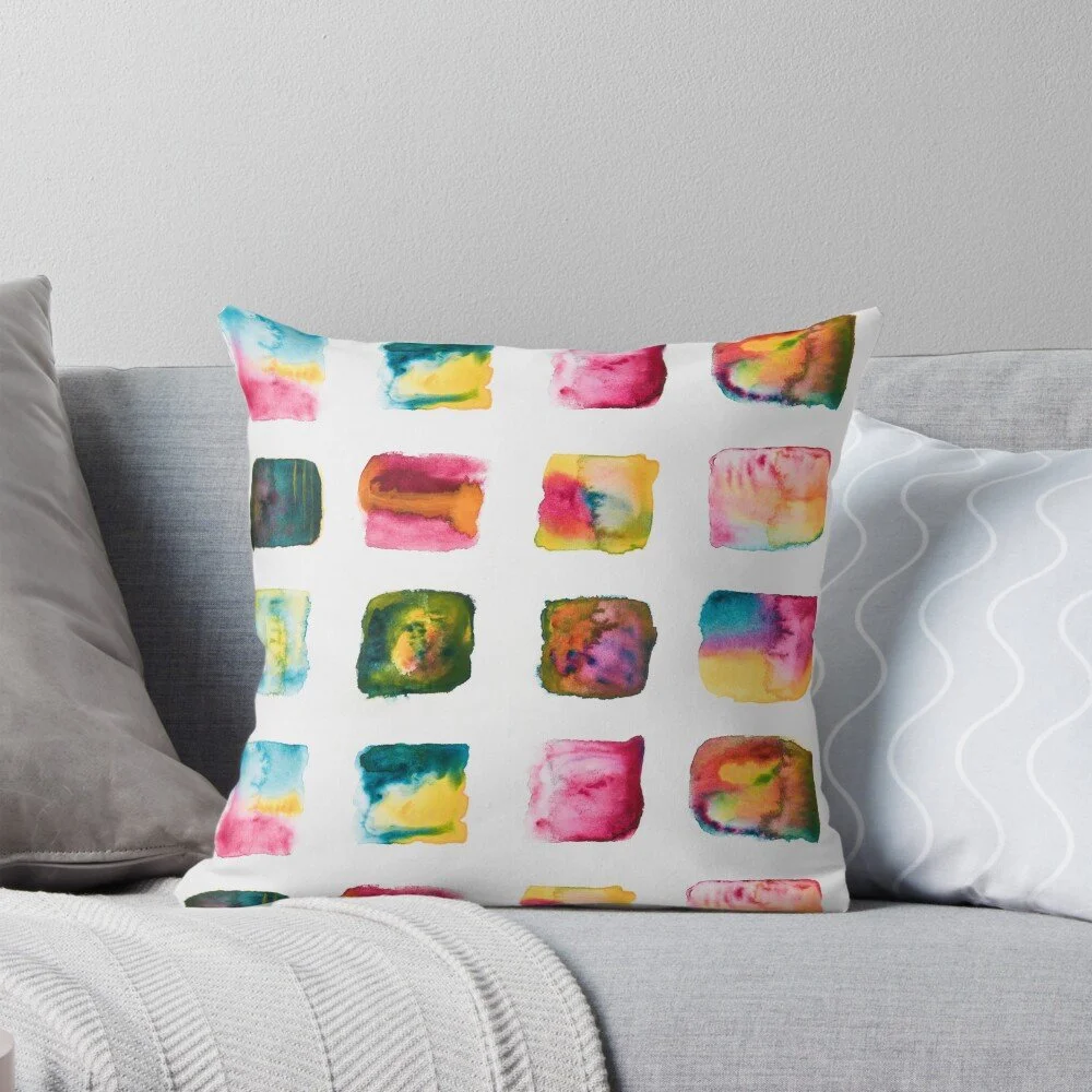 Swatcheroo Throw Pillow | Click to purchase on Redbubble!