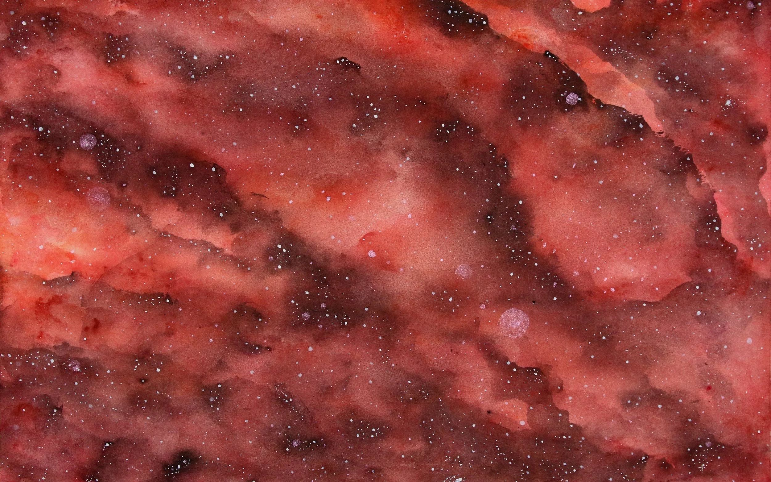 TITLE: Lady in Red YEAR: 2025 MEDIUM: Watercolor, acrylic, and ink on paper 