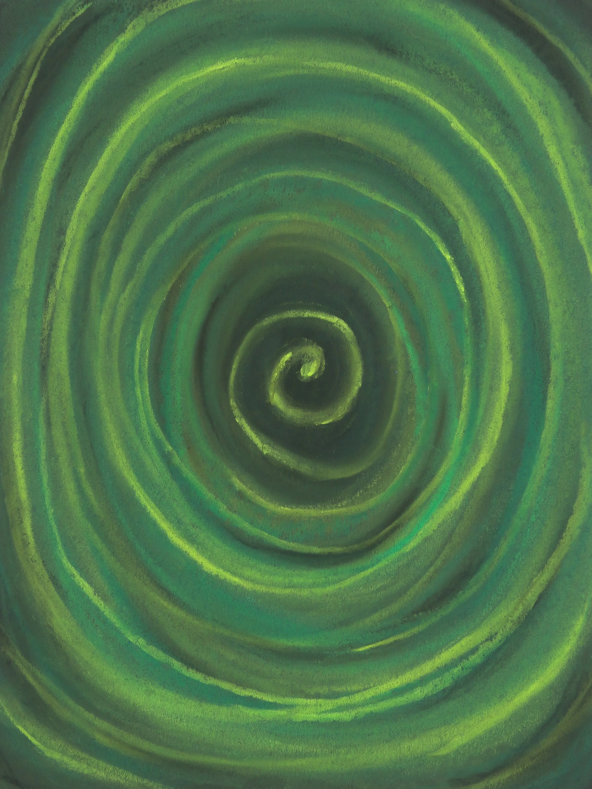 ECHO, 2026 | Dry pastel on paper | A slow fade of what once was.