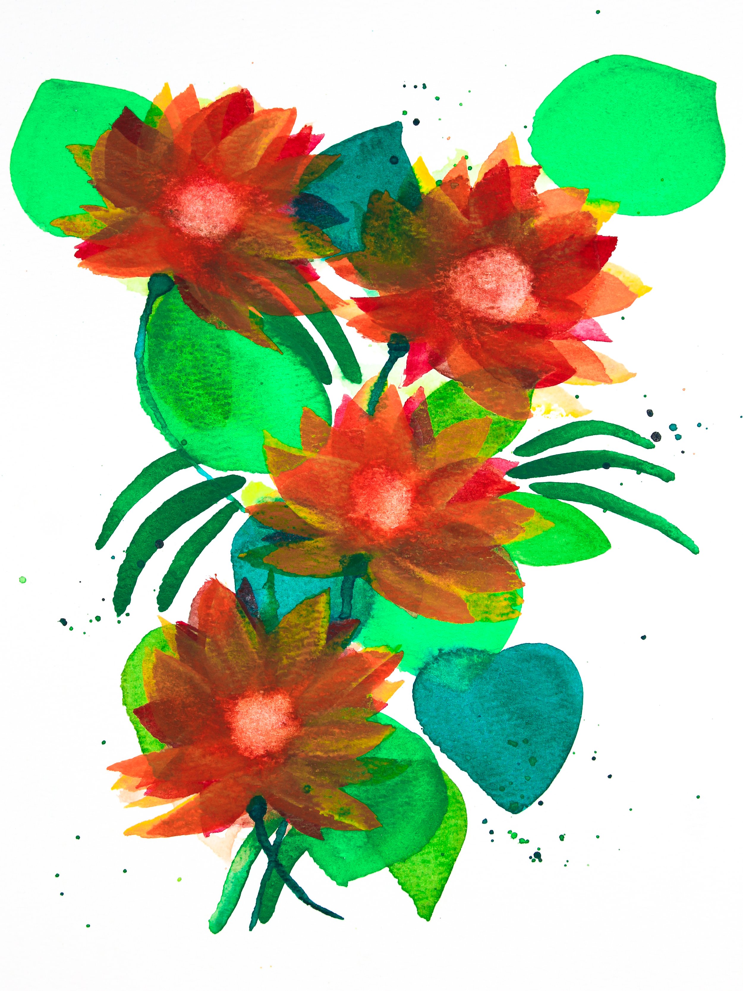 TITLE: Ghost Blossoms YEAR: 2026 MEDIUM: Watercolor on paper