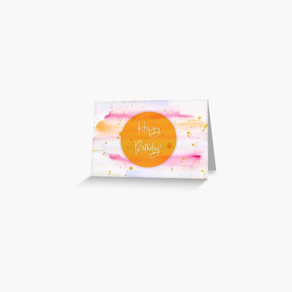 Happy Birthday Greeting Card | Click to purchase on Redbubble!   