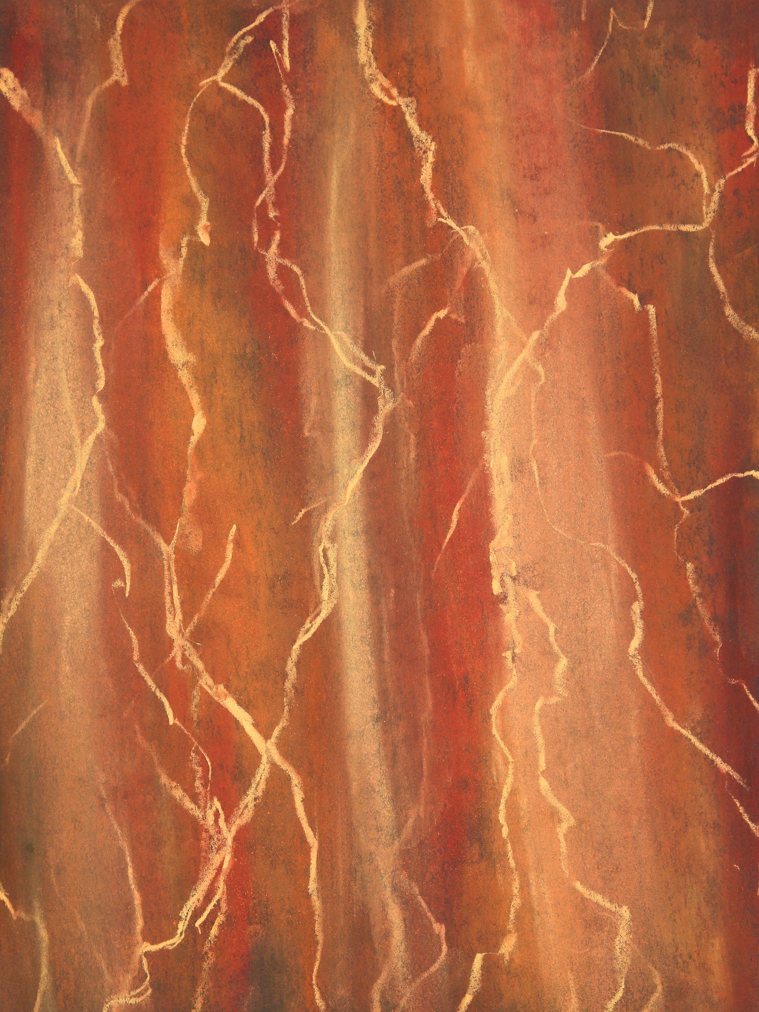 TRACES, 2026 | Dry pastel on paper | A path of presence; clues to knowing and being known.