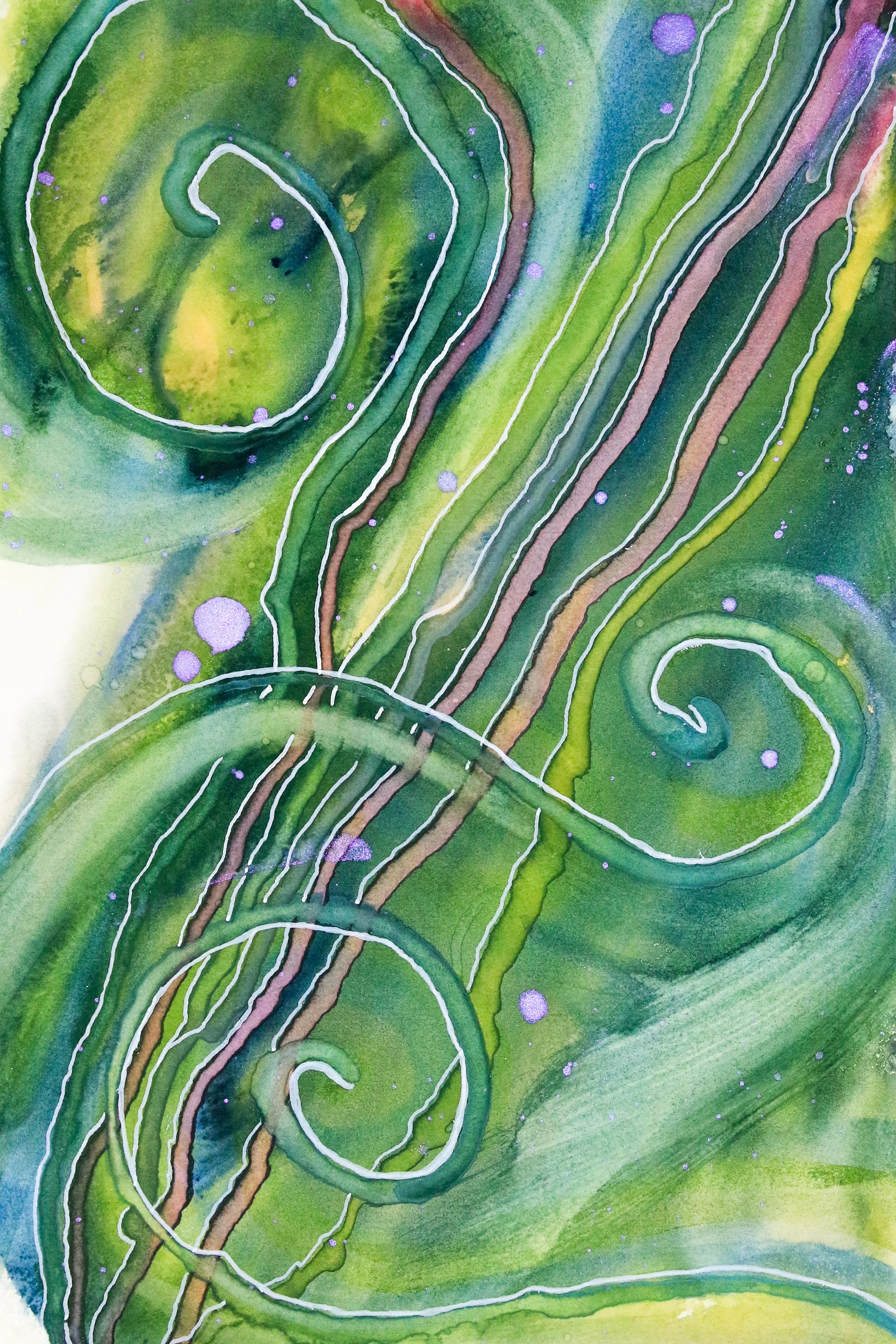 TITLE: To Be Carried Away YEAR: 2026 MEDIUM: Watercolor and acrylic on paper