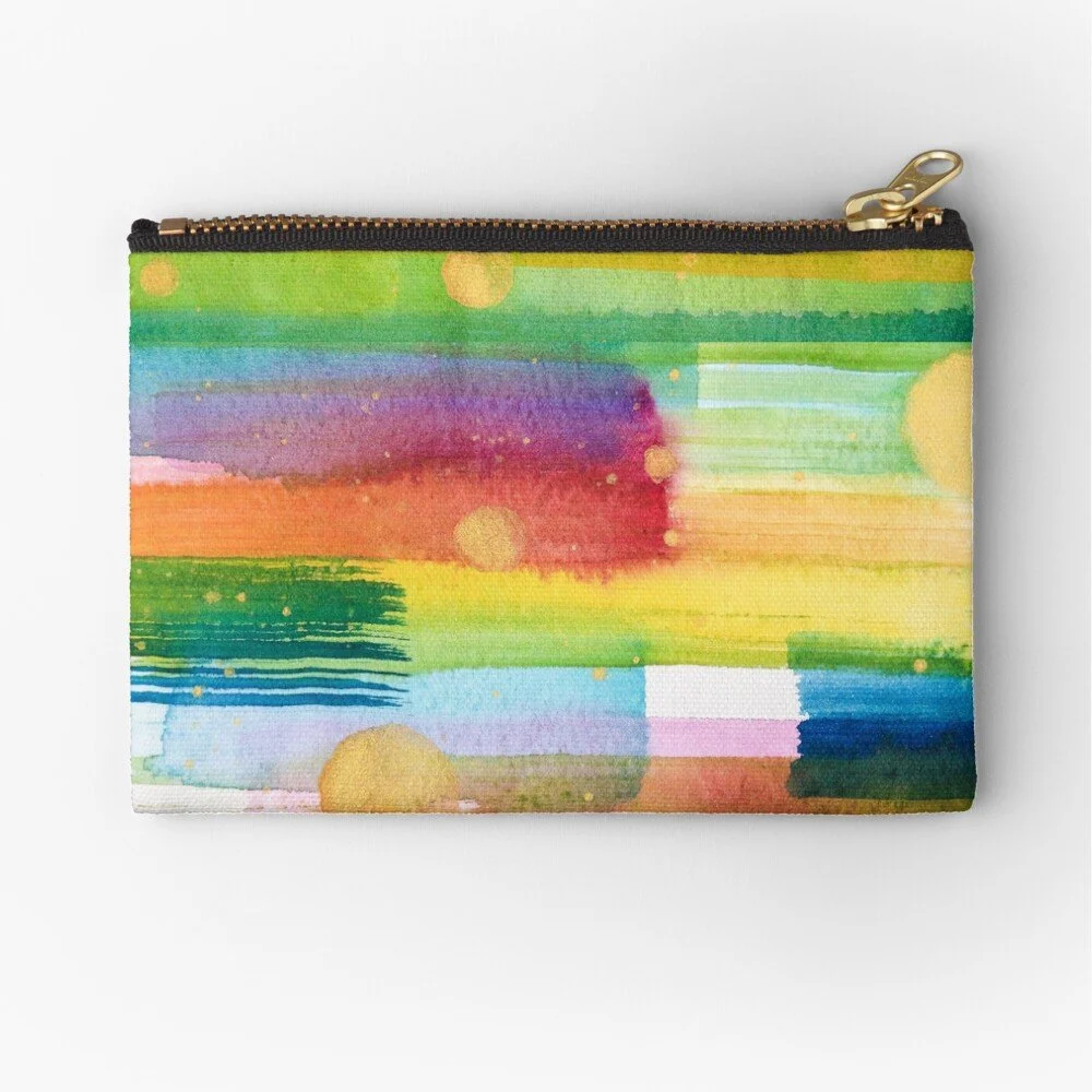 In Living Watercolor Zipper Pouch | Click to purchase on Redbubble!