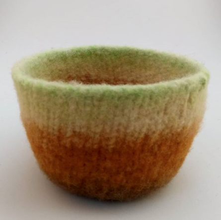 modern felted bowl