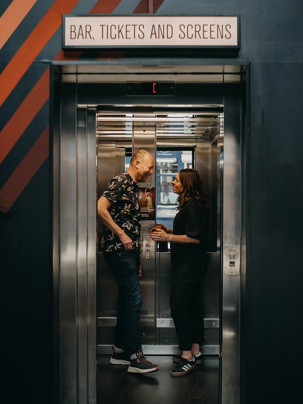 Old train stations. Retro cinemas. Zero beige office walls in sight.

Because when you&rsquo;re photographing Eleanor &amp; Matt of @number75design , you&rsquo;ve got to bring locations that are just as bold, gritty and unapologetic as they are.

Thi