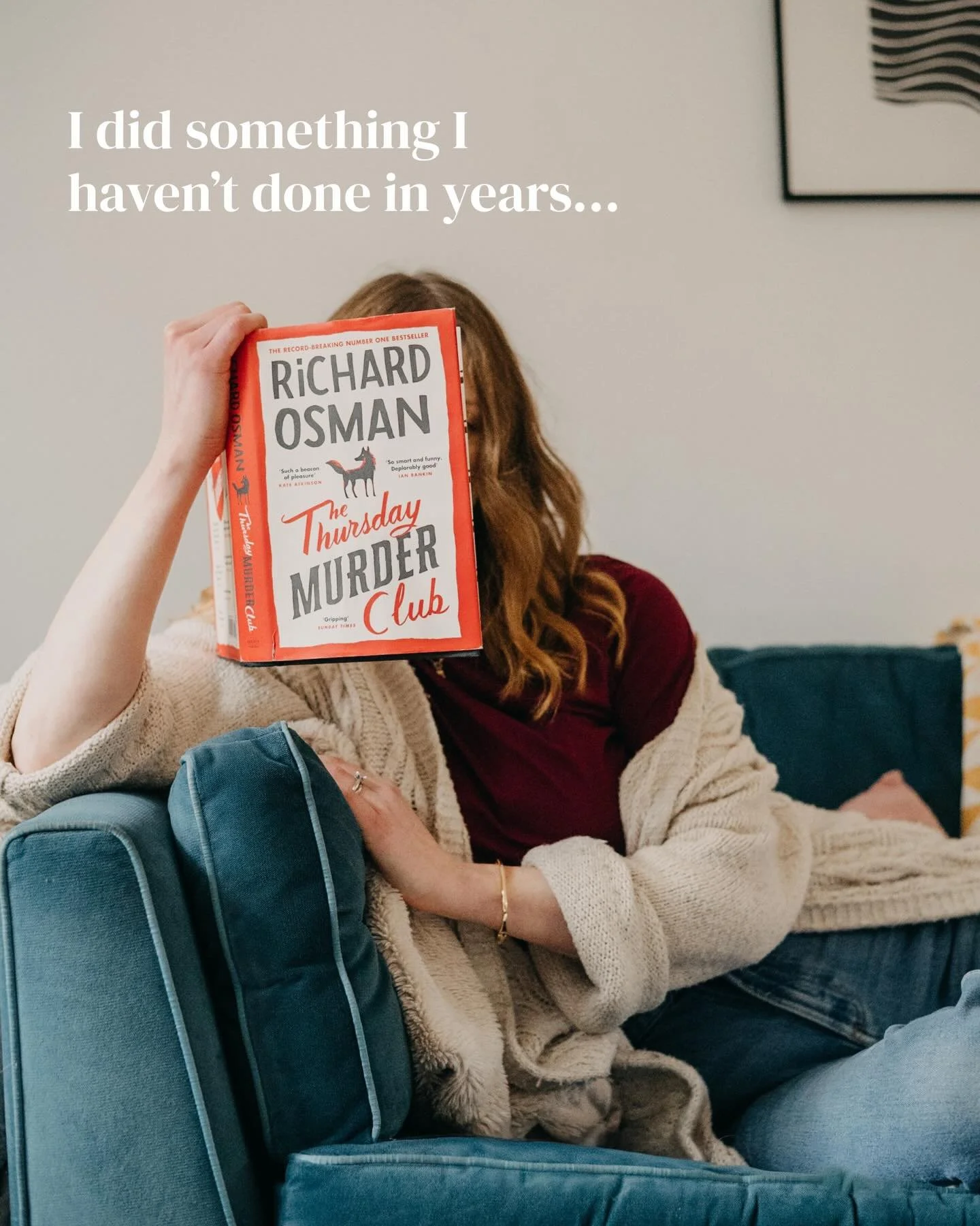 I. READ. A. BOOK. It might sound tiny, but it feels big to me.

And not only that - I read the whole thing in January (by the skin of my teeth).

I shared on Stories a while ago that I wanted to read more this year &amp; asked for your recommendation