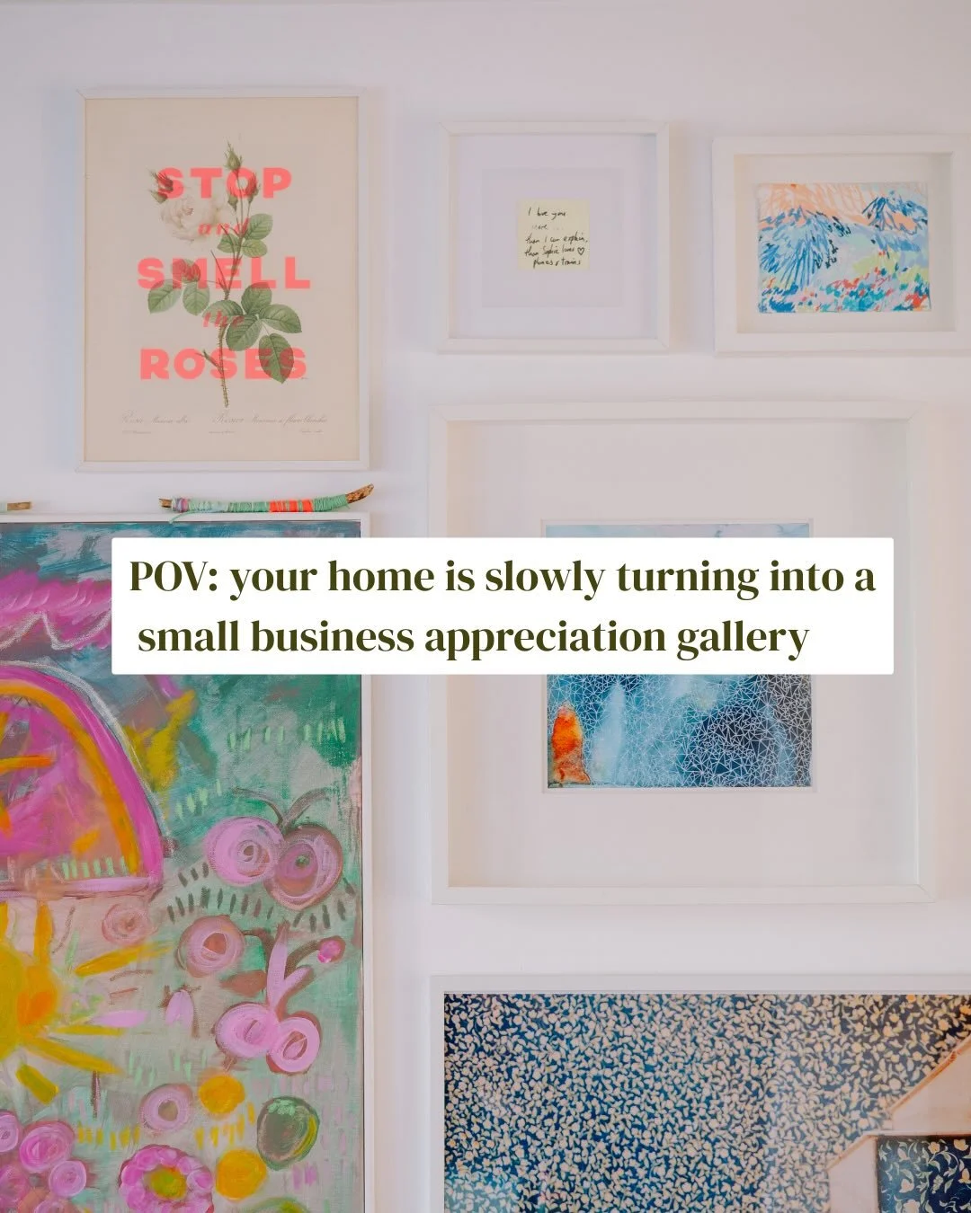 One of the best things about buying from small businesses? Your home ends up looking like you, not everyone else&rsquo;s.  I LOVE filling our home with pieces from artists, makers &amp; shops I&rsquo;ve discovered - which also makes the work I do pho