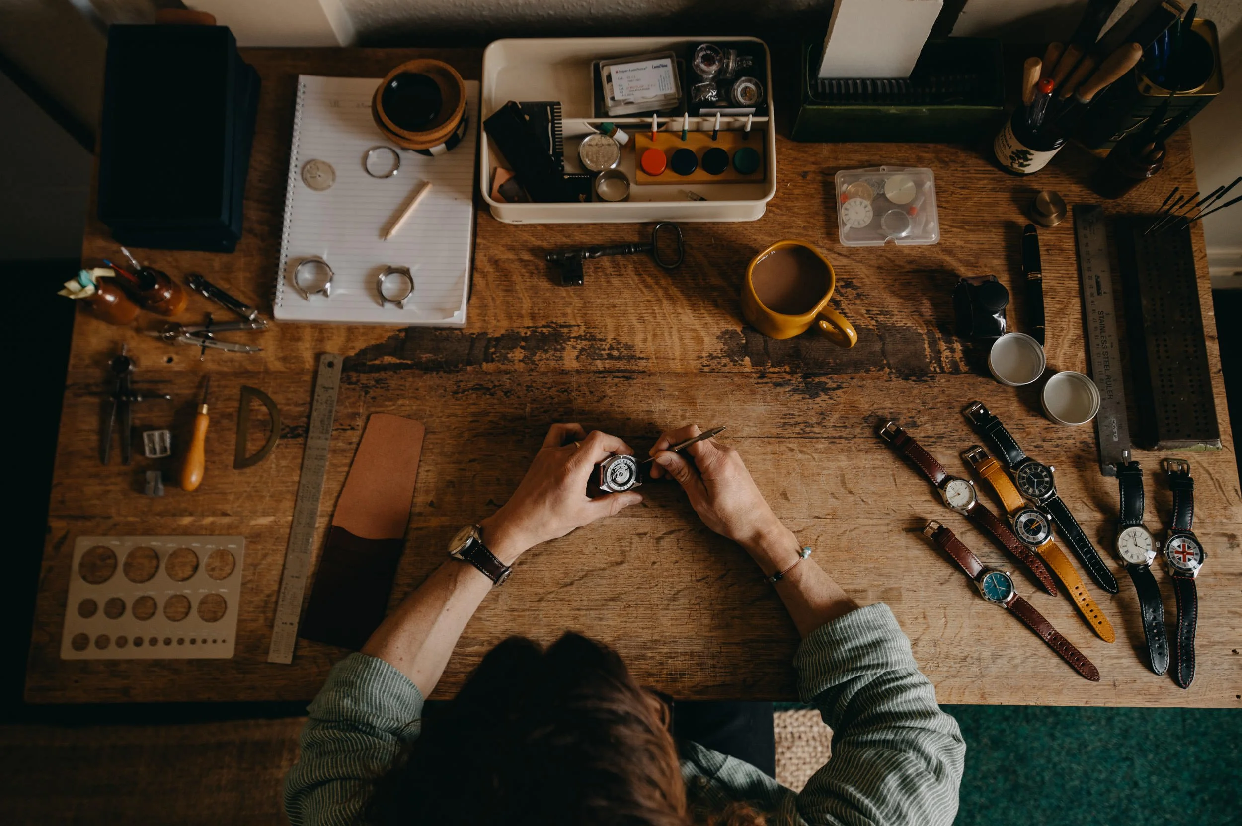 Watchmaker hands making watch lincoln