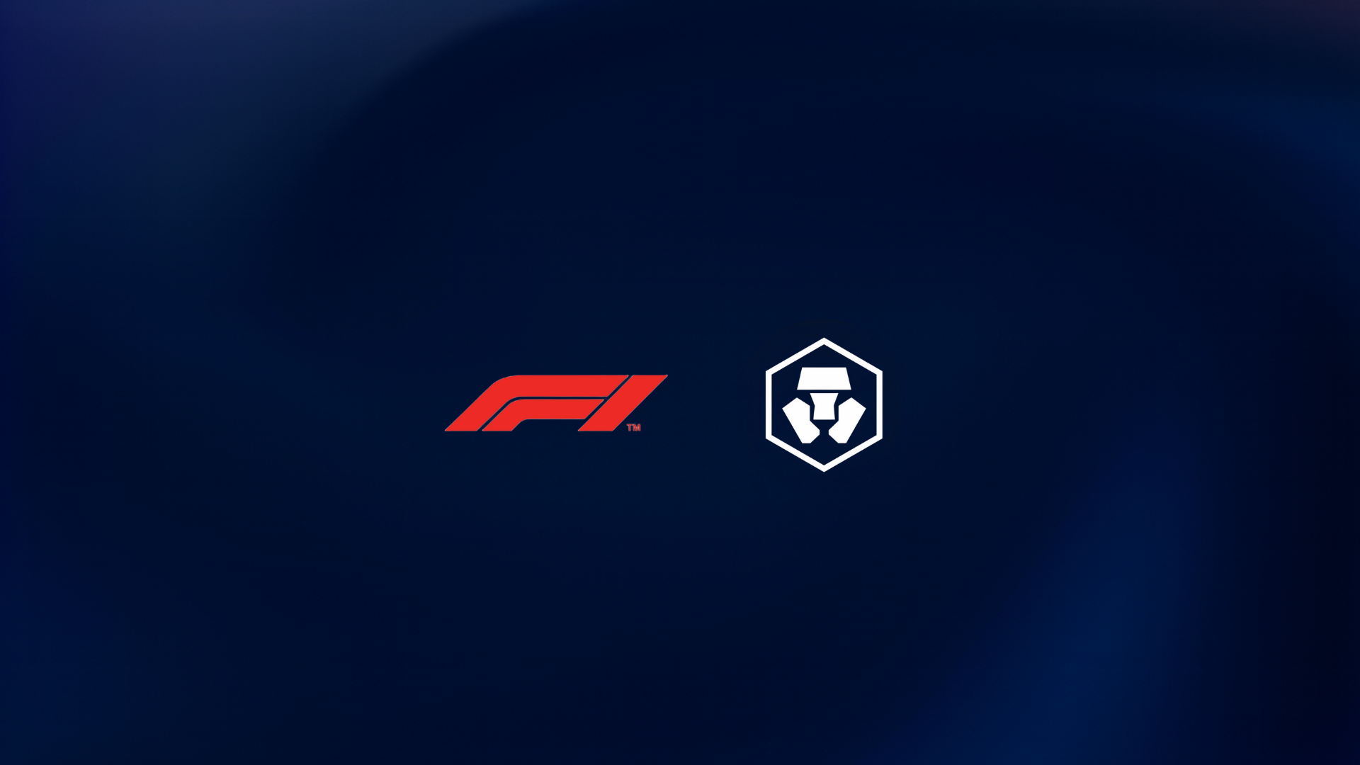 The image features the logo of Formula 1 and the AlphaTauri team emblem on a dark background.