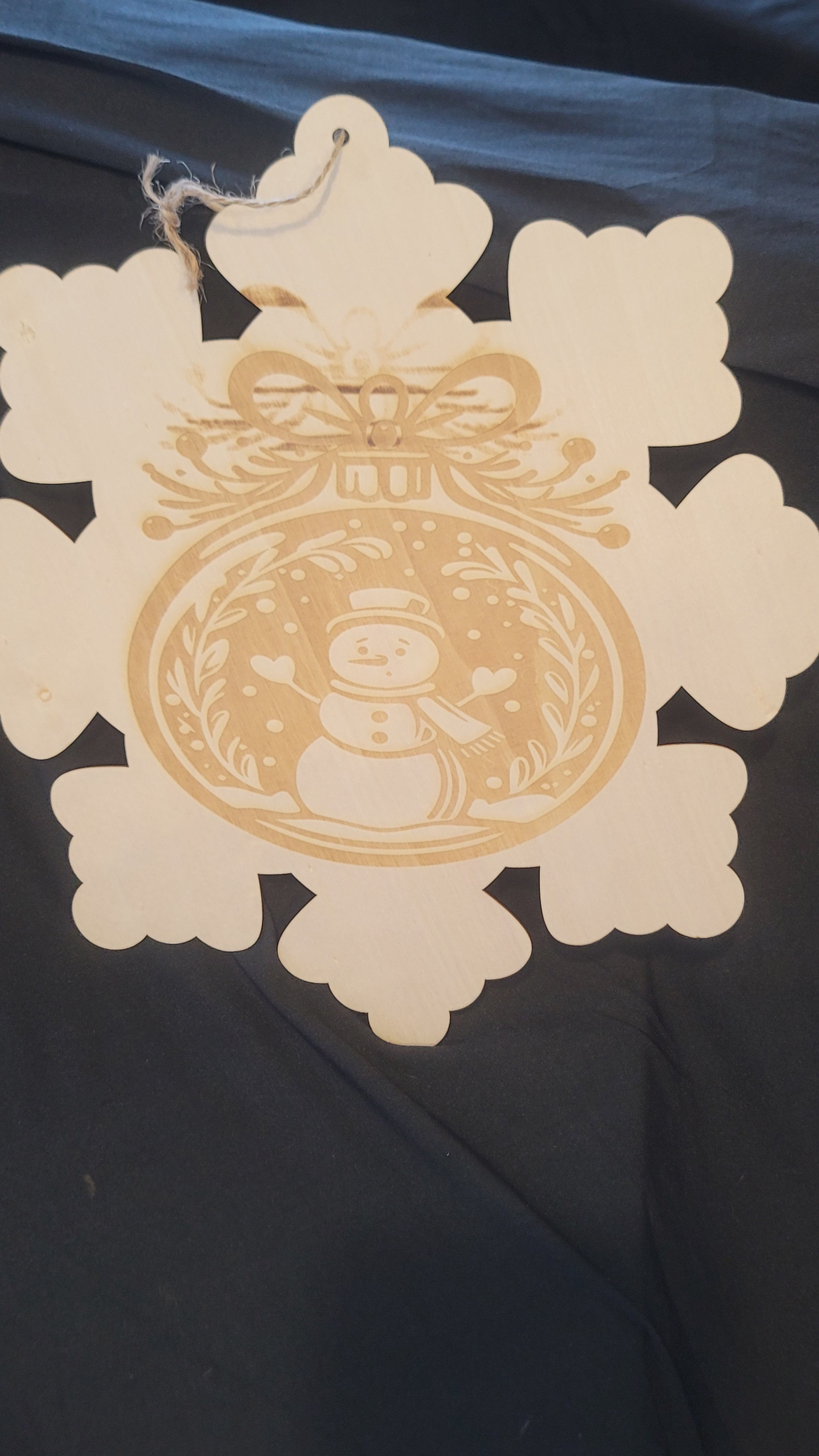 Snowflake with Snowman