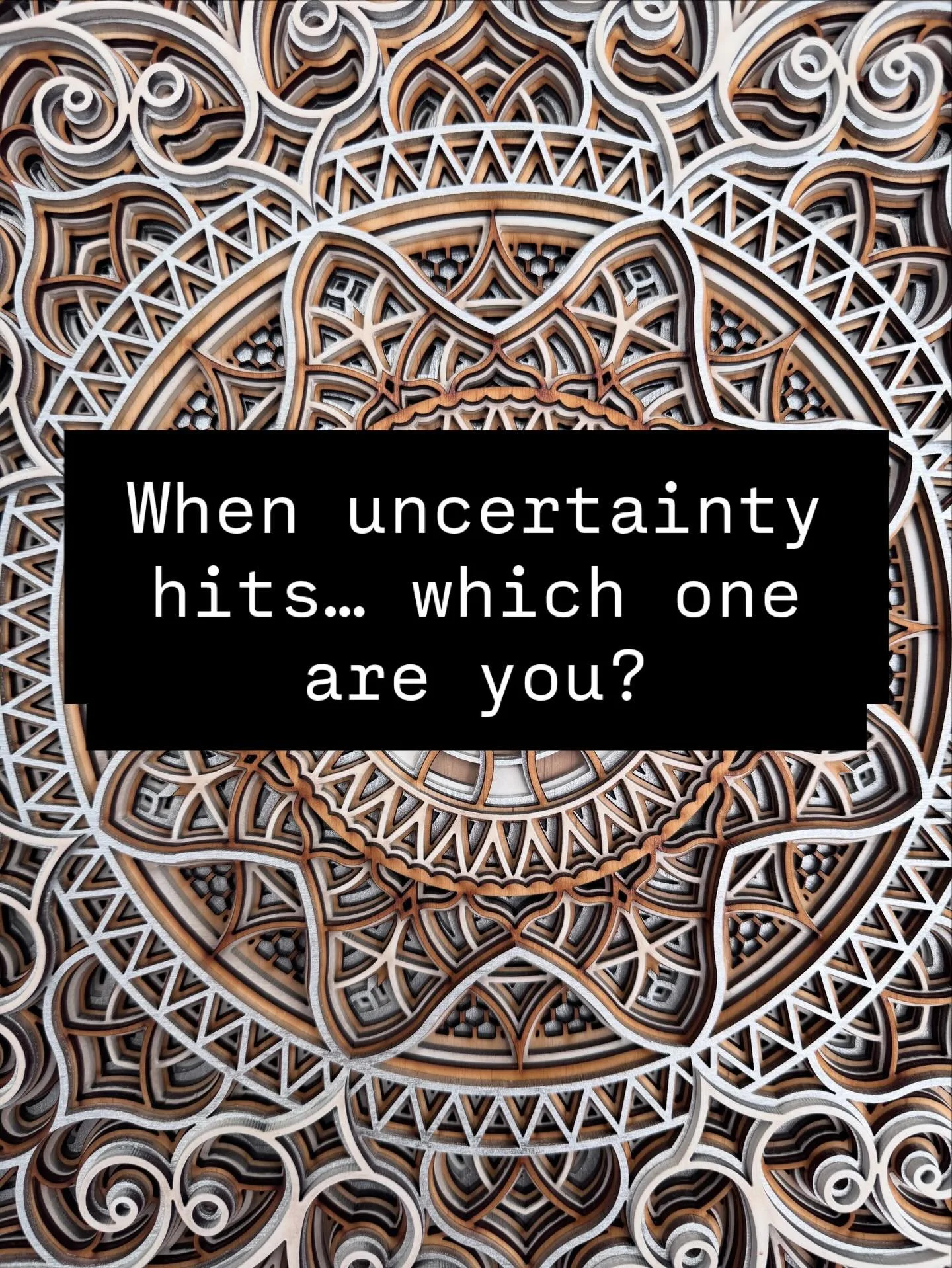 Most of us cycle through more than one.
These aren&rsquo;t flaws &mdash; they&rsquo;re protective strategies learned in uncertainty.

Noticing your pattern is how you stop being run by it.
No fixing. Just awareness.

Comment the one you relate to mos