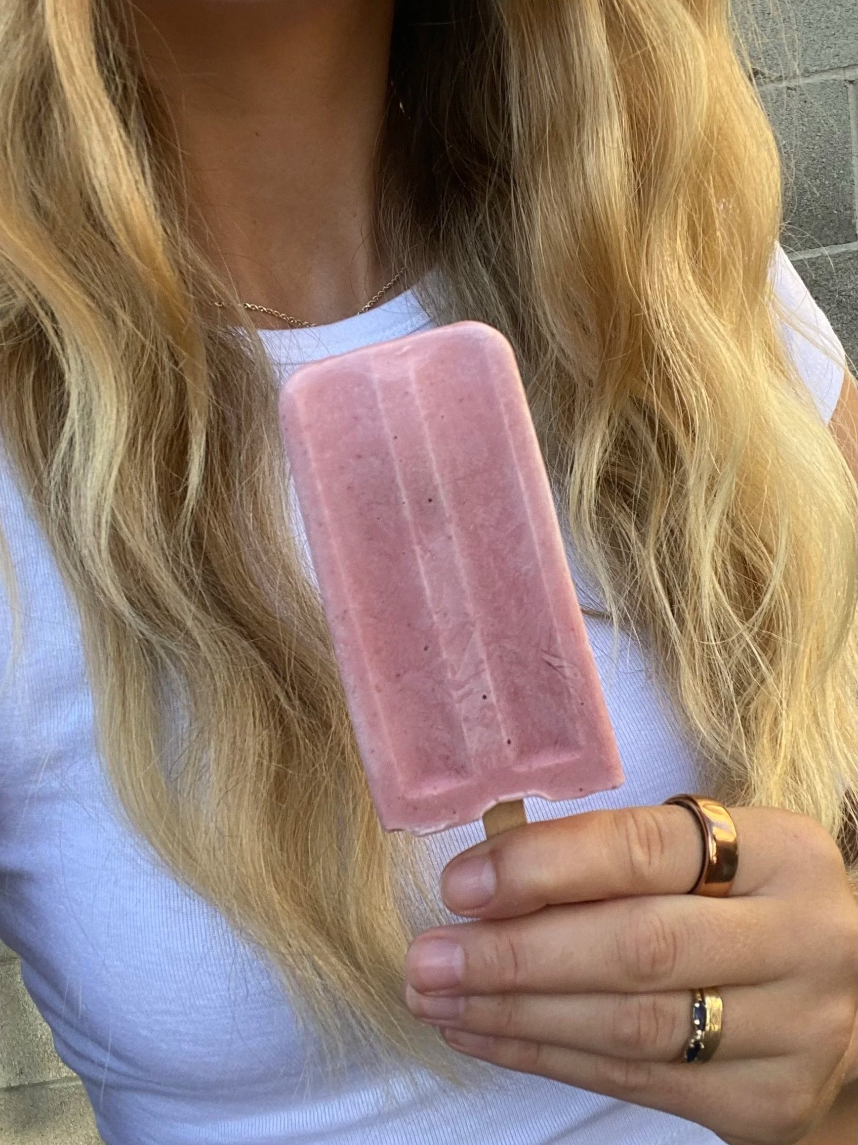 strawberry popsicles