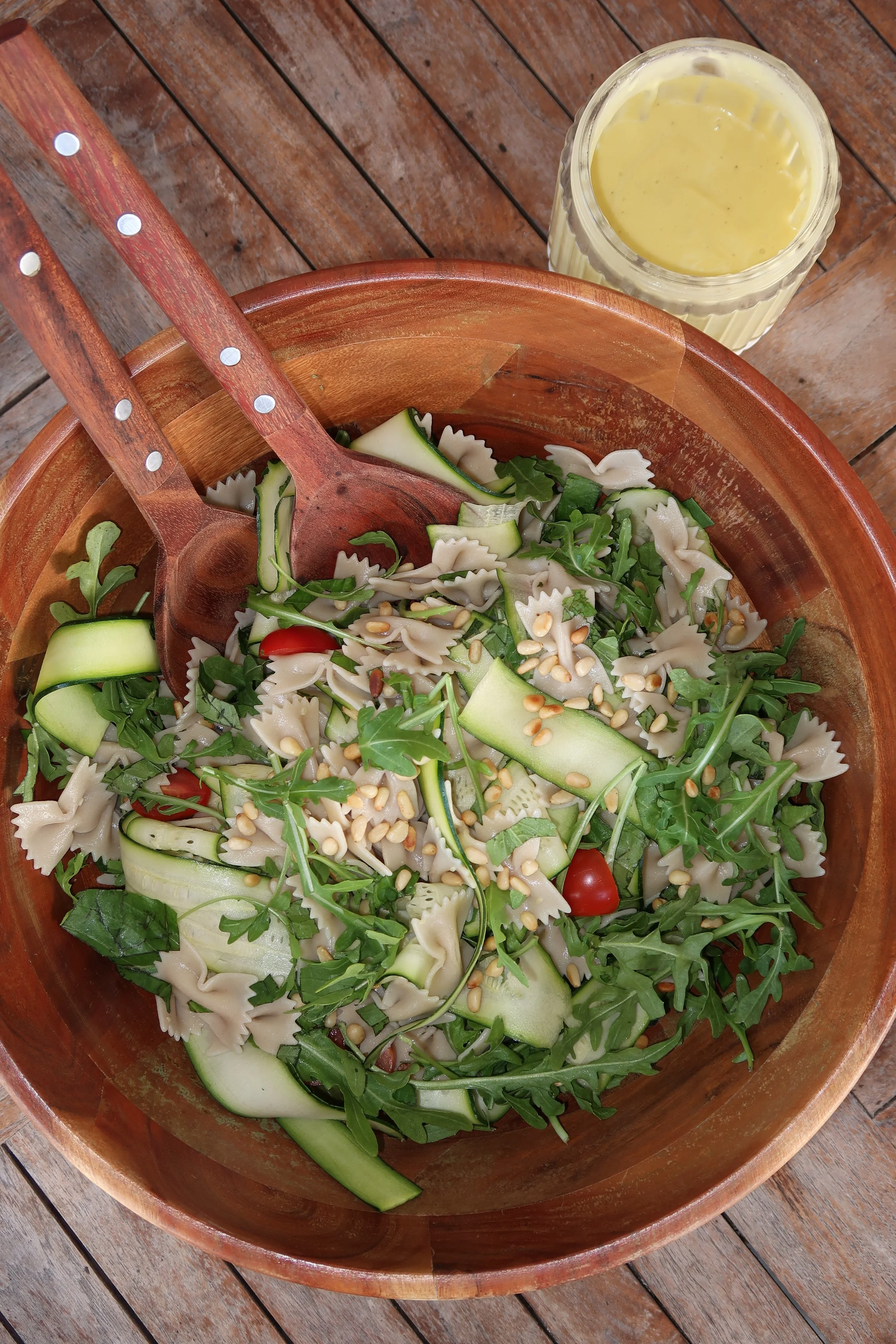 zucchini ribbon pasta salad