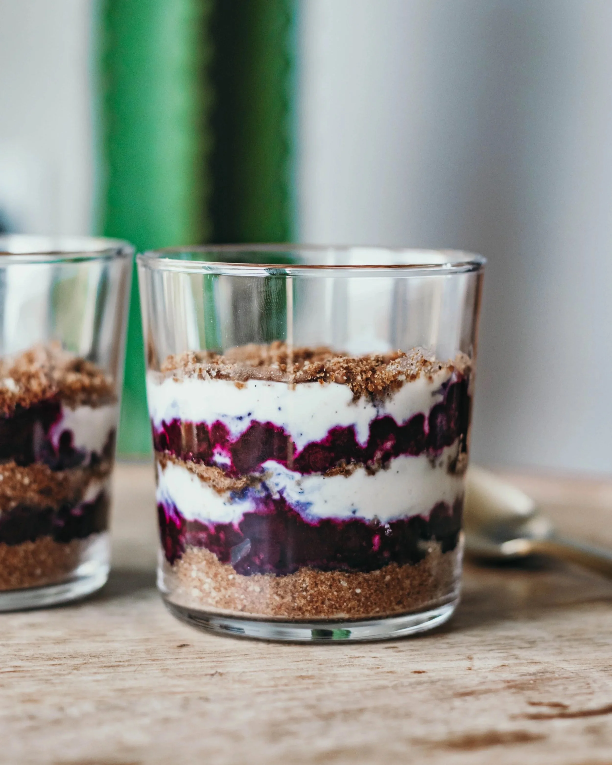 blueberry cheesecake jars (no bake)
