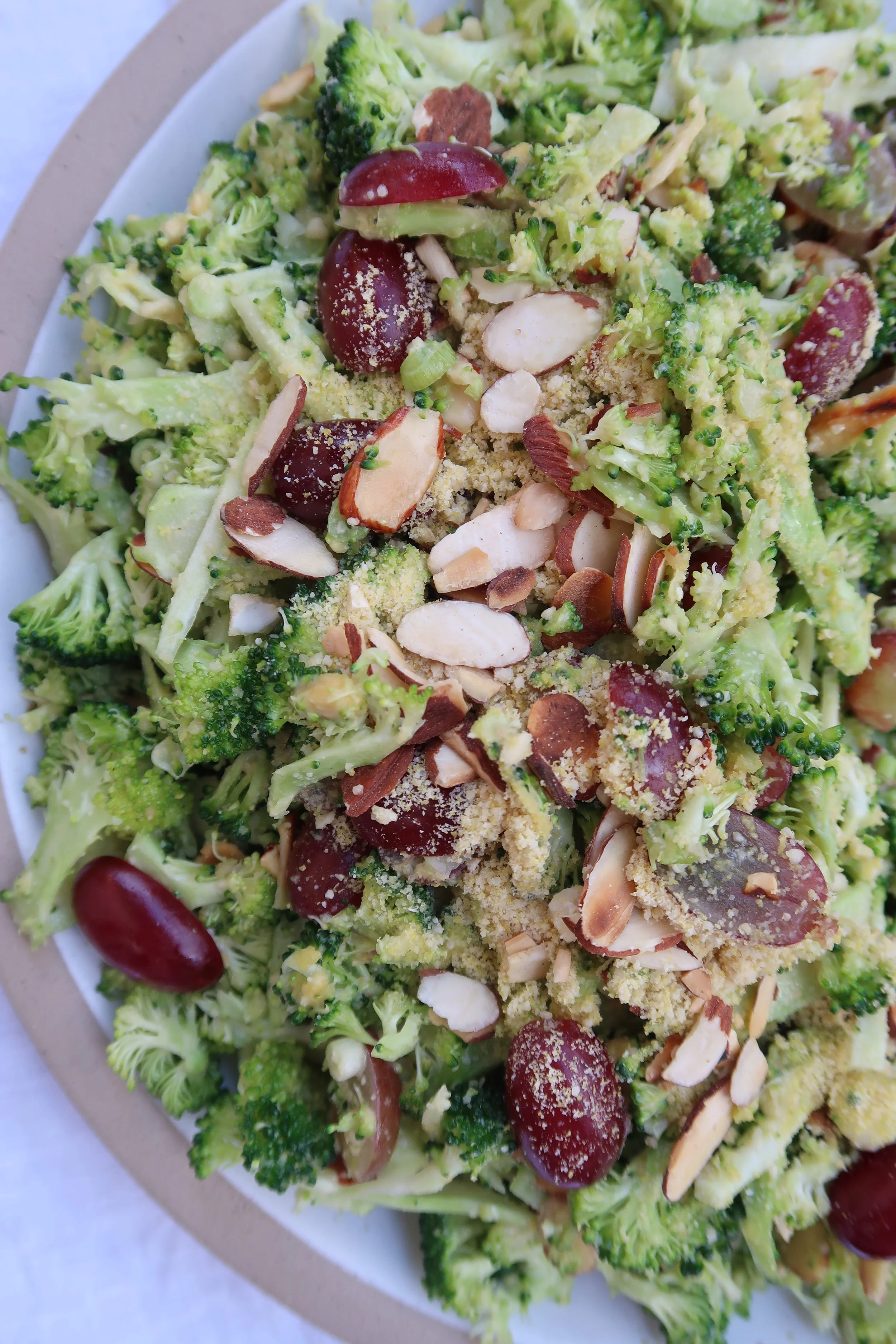 shaved broccoli parm salad