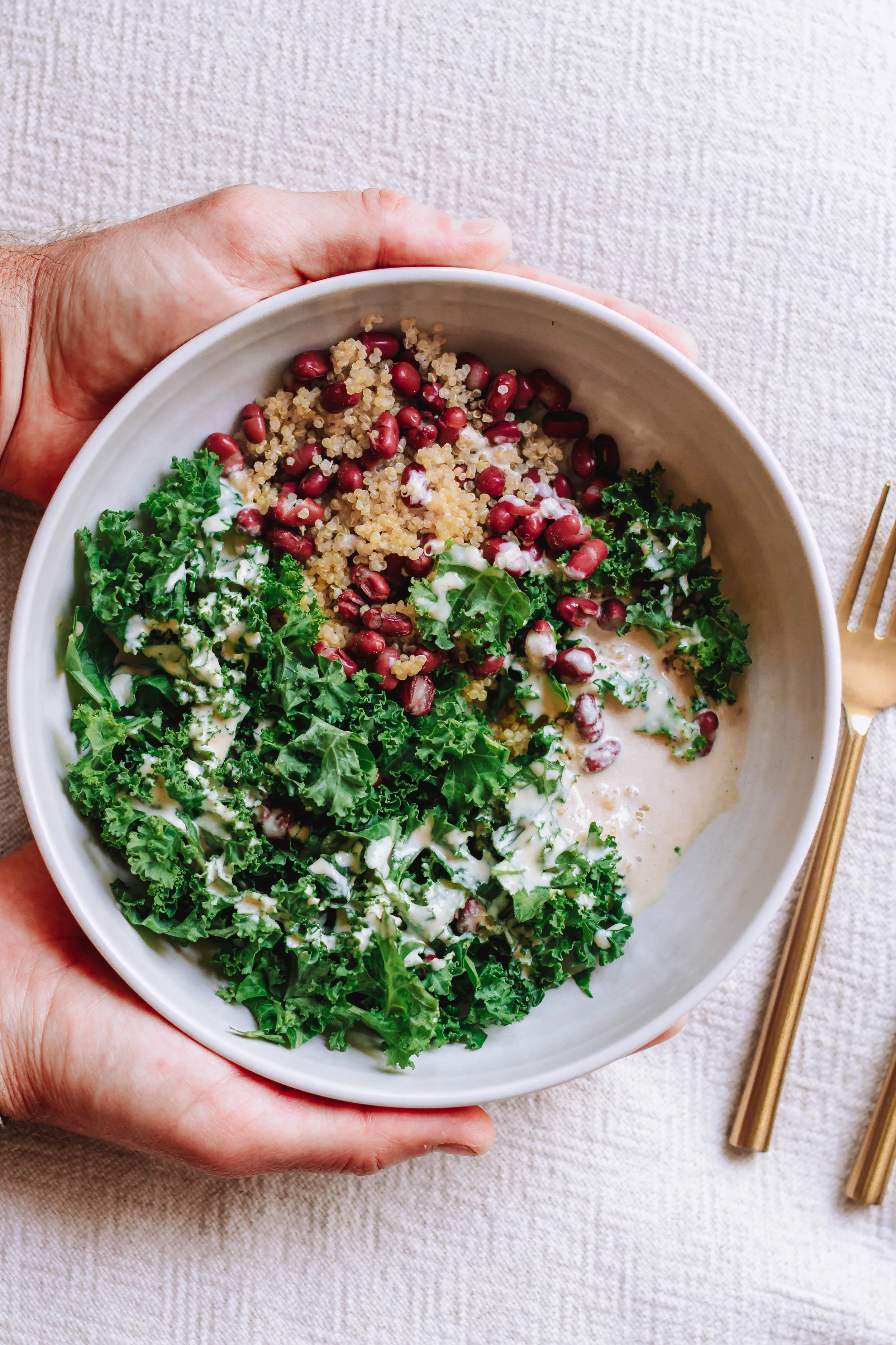 aduki bean quinoa bowl